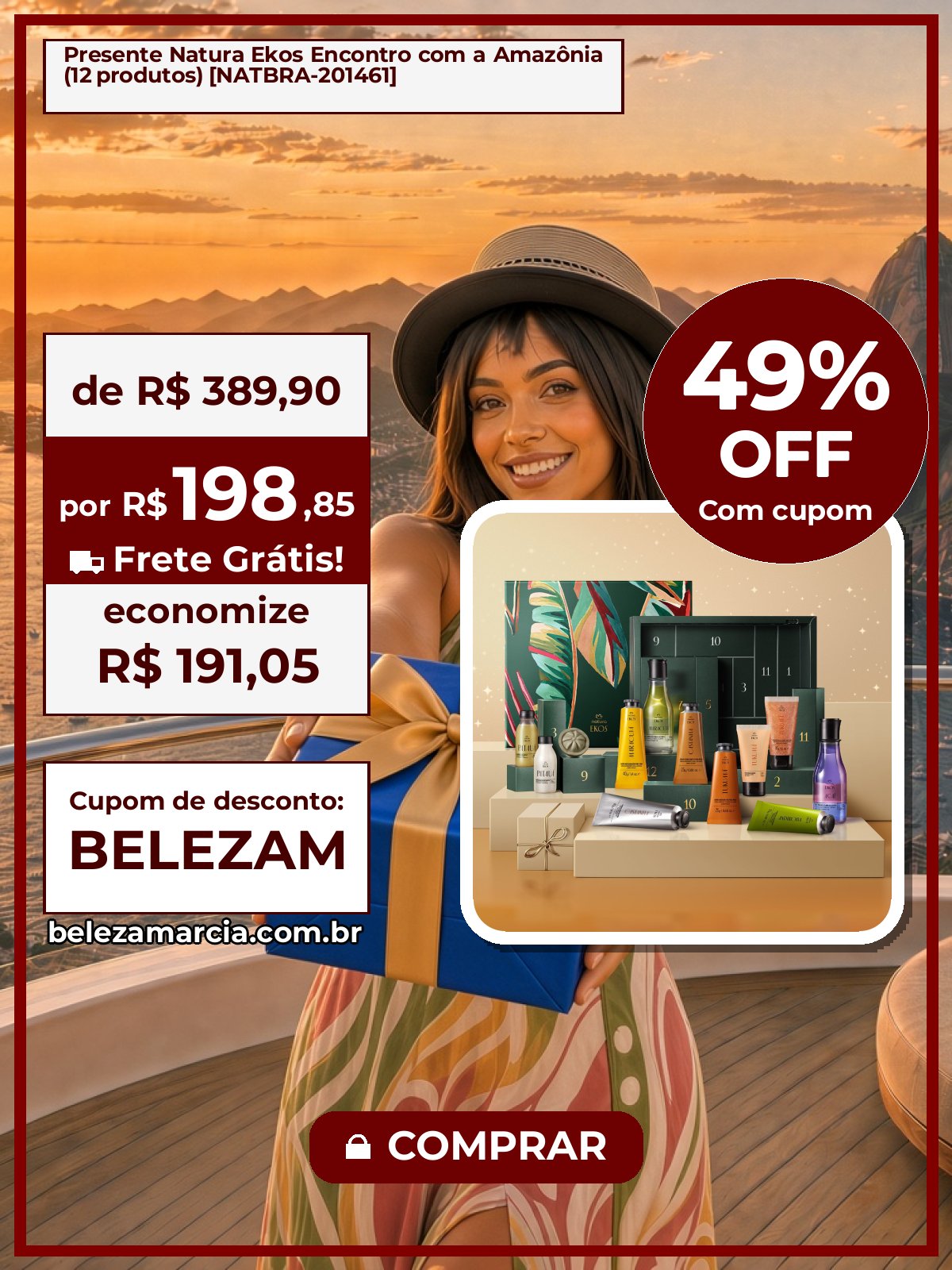 Presente Natura Ekos Encontro com a Amazônia (12 produtos) [NATBRA-201461]