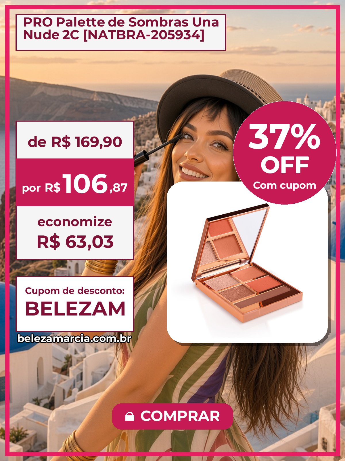 PRO Palette de Sombras Una Nude 2C [NATBRA-205934]