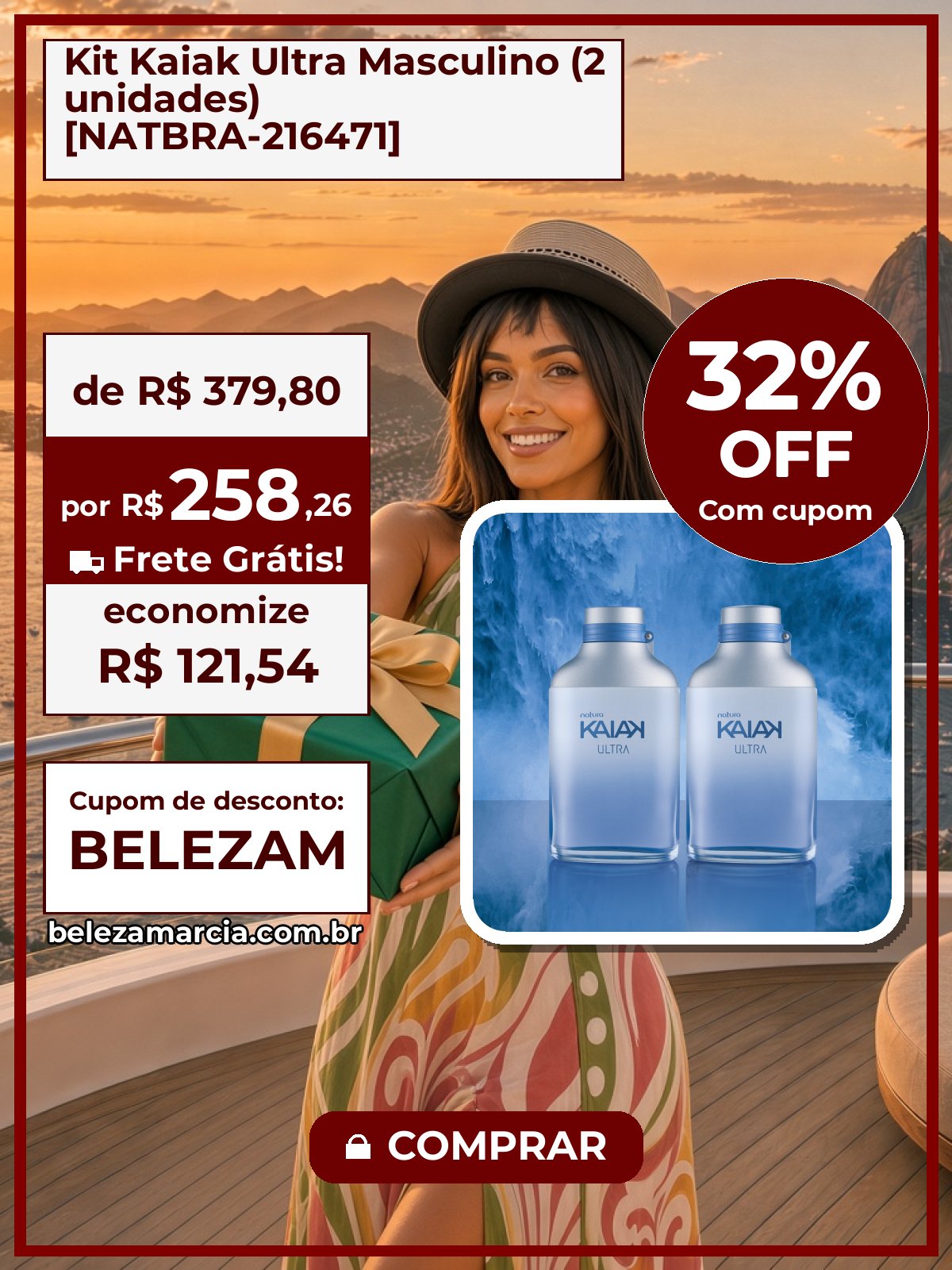 Kit Kaiak Ultra Masculino (2 unidades) [NATBRA-216471]