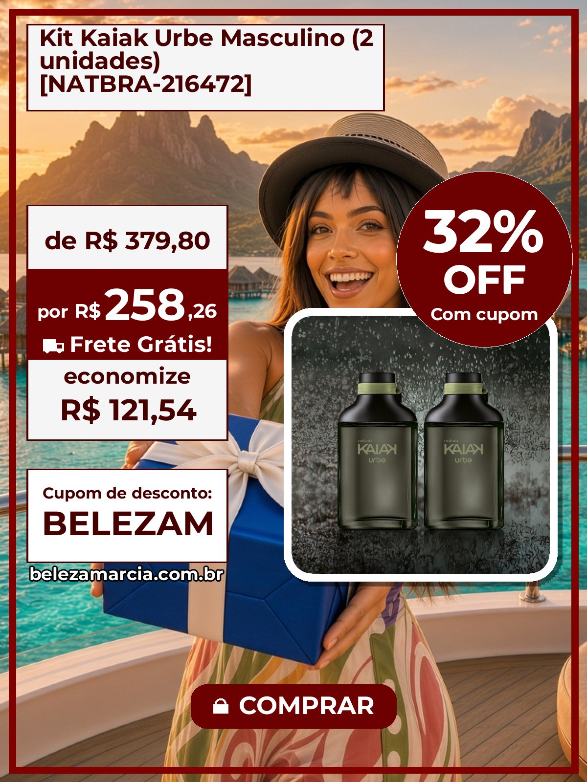Kit Kaiak Urbe Masculino (2 unidades) [NATBRA-216472]