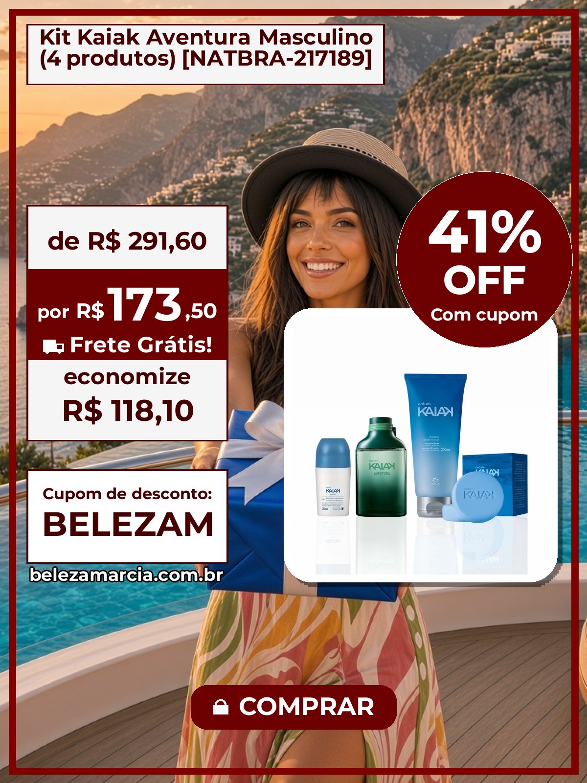 Kit Kaiak Aventura Masculino (4 produtos) [NATBRA-217189]