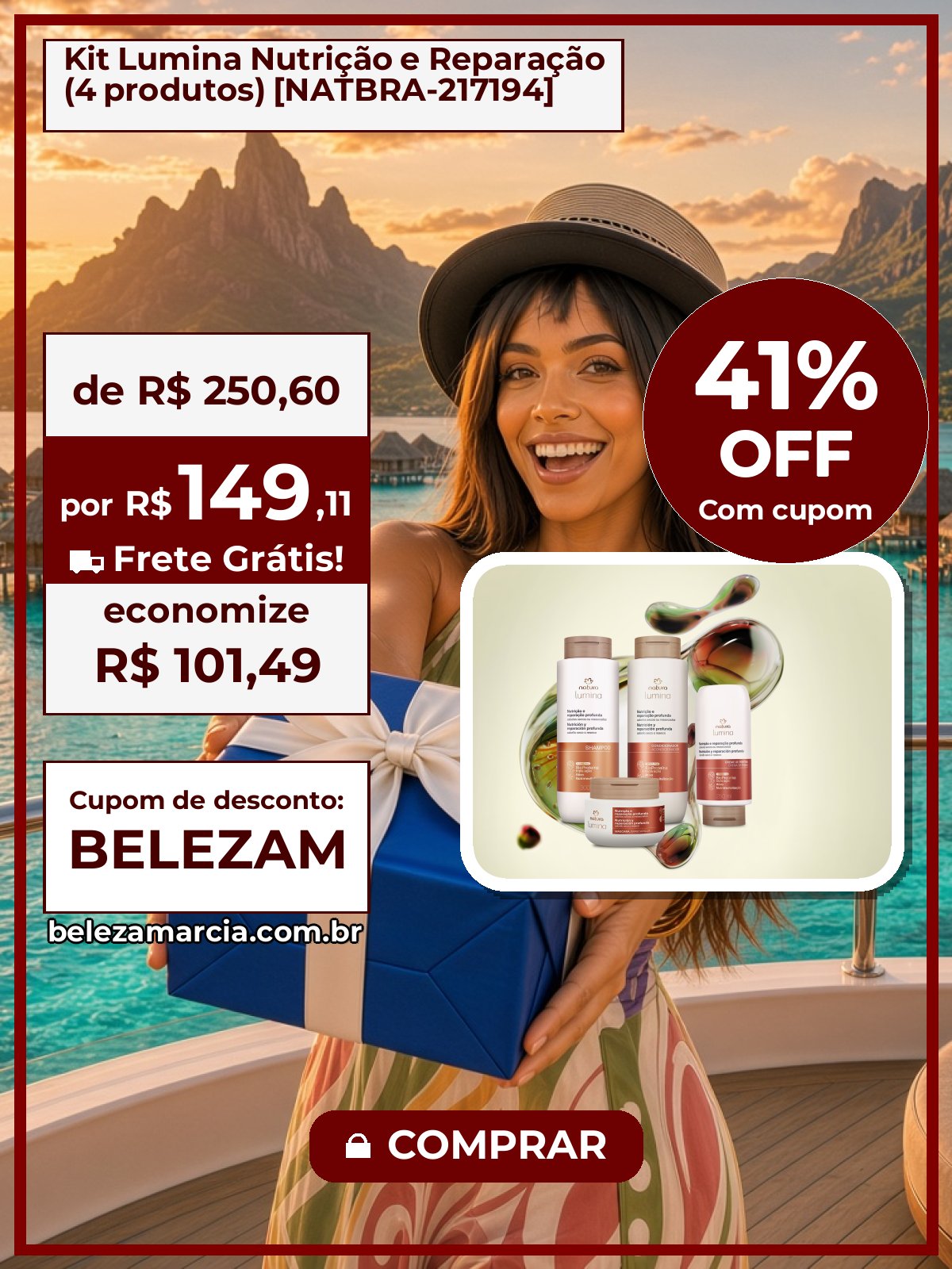 Kit Lumina Nutrição e Reparação (4 produtos) [NATBRA-217194]