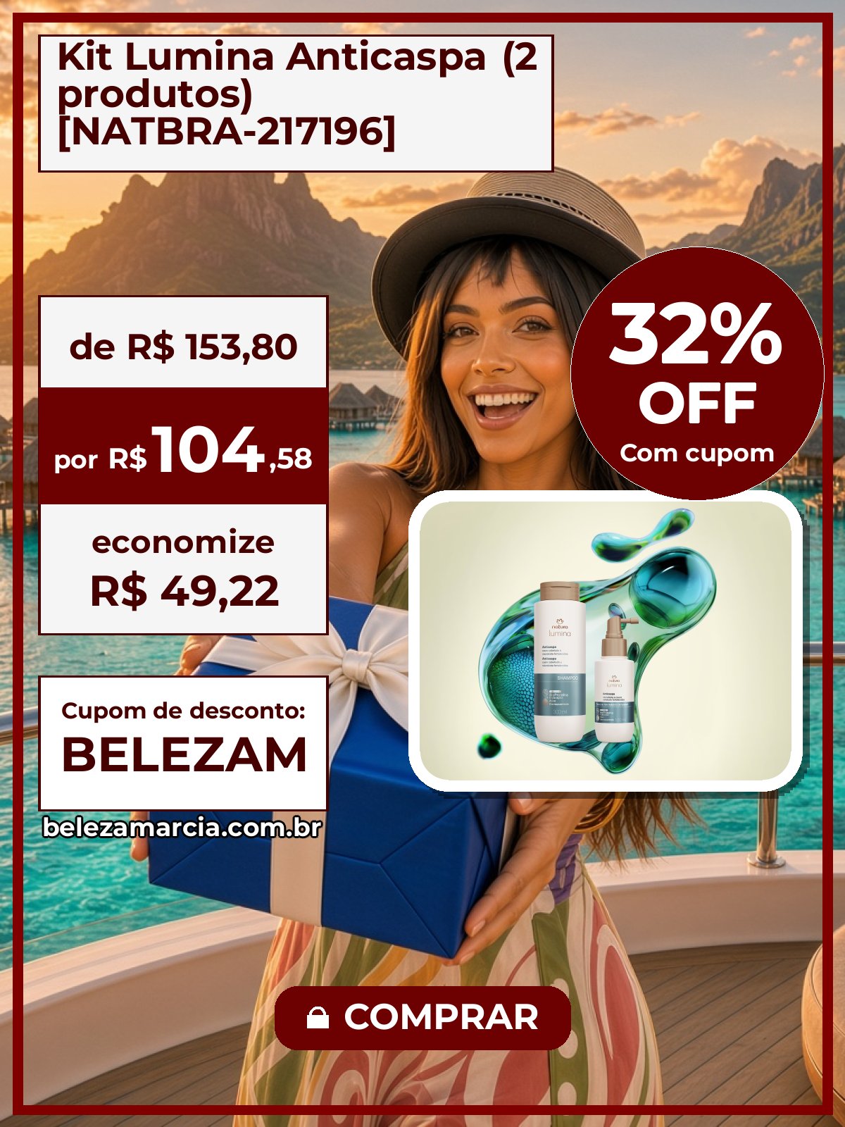 Kit Lumina Anticaspa (2 produtos) [NATBRA-217196]