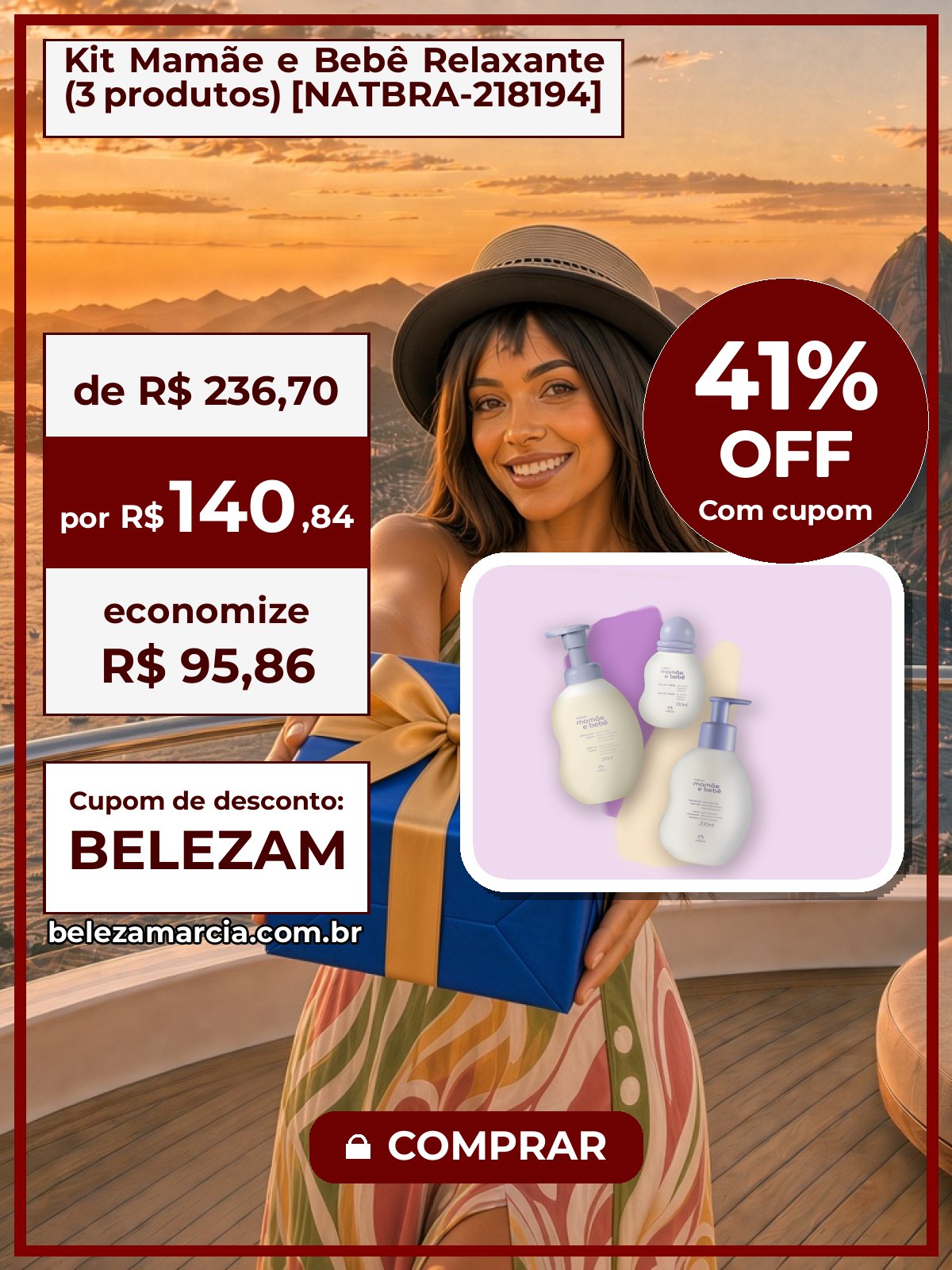 Kit Mamãe e Bebê Relaxante (3 produtos) [NATBRA-218194]
