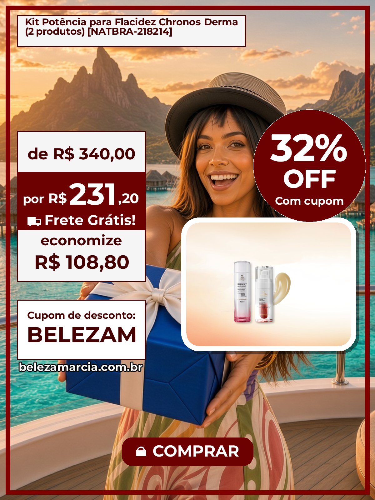 Kit Potência para Flacidez Chronos Derma (2 produtos) [NATBRA-218214]