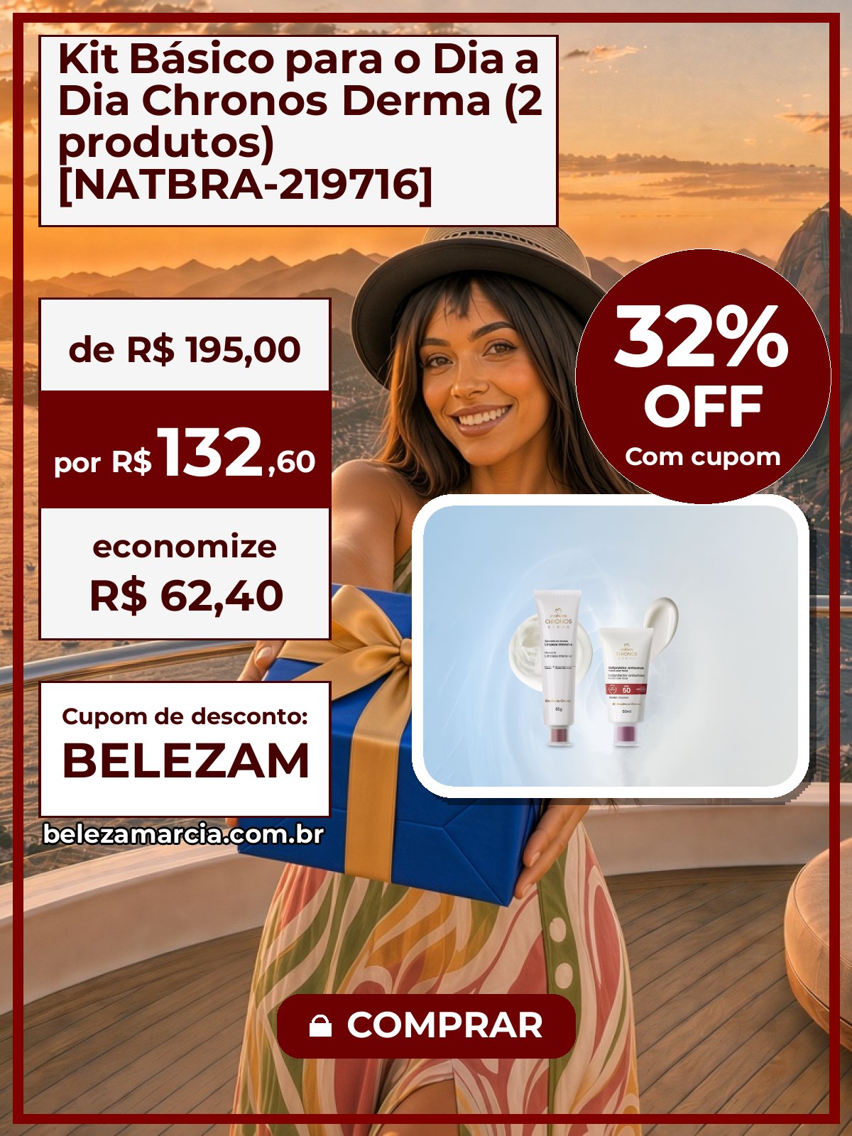 Kit Básico para o Dia a Dia Chronos Derma (2 produtos) [NATBRA-219716]