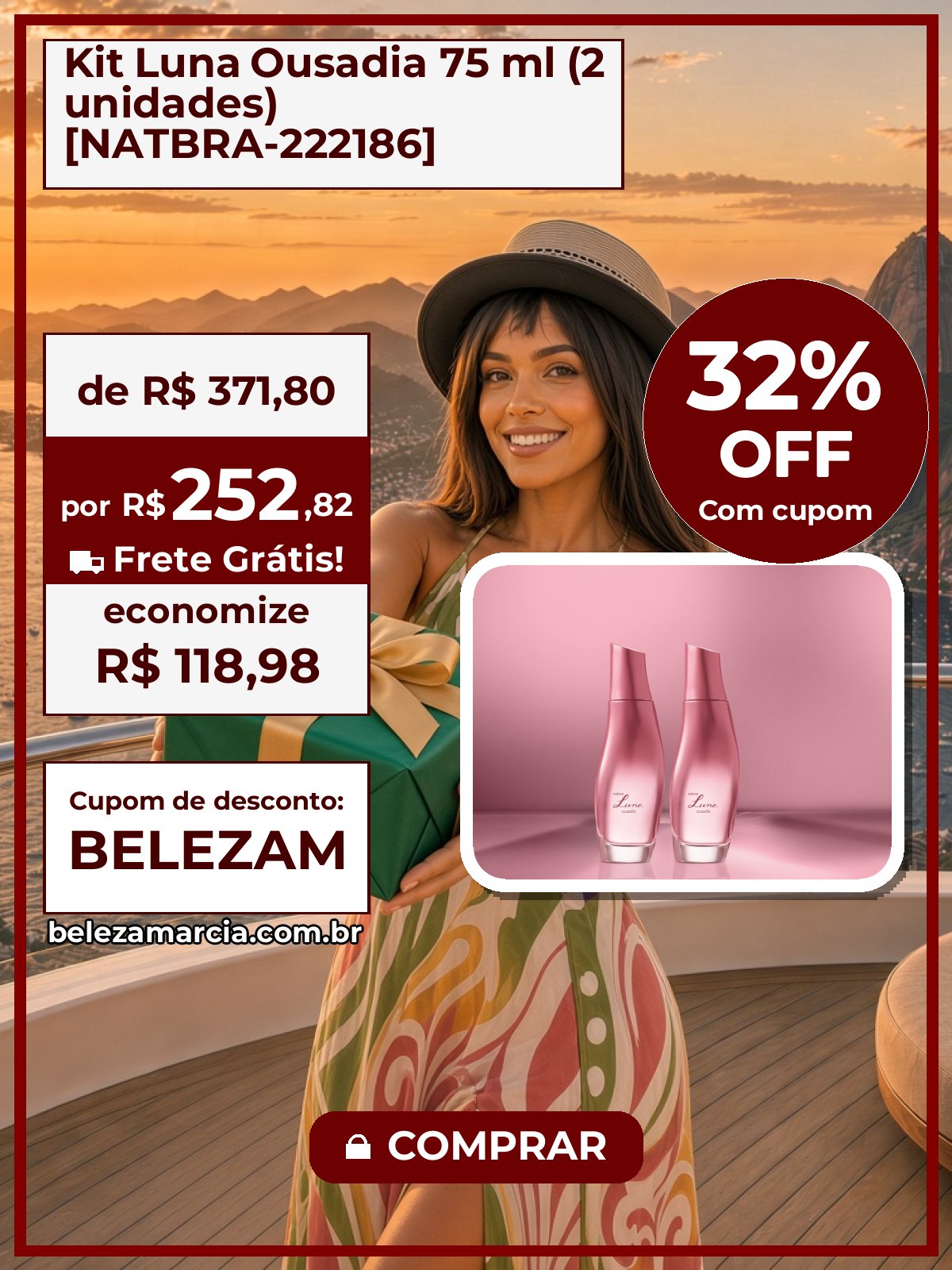 Kit Luna Ousadia 75 ml (2 unidades) [NATBRA-222186]