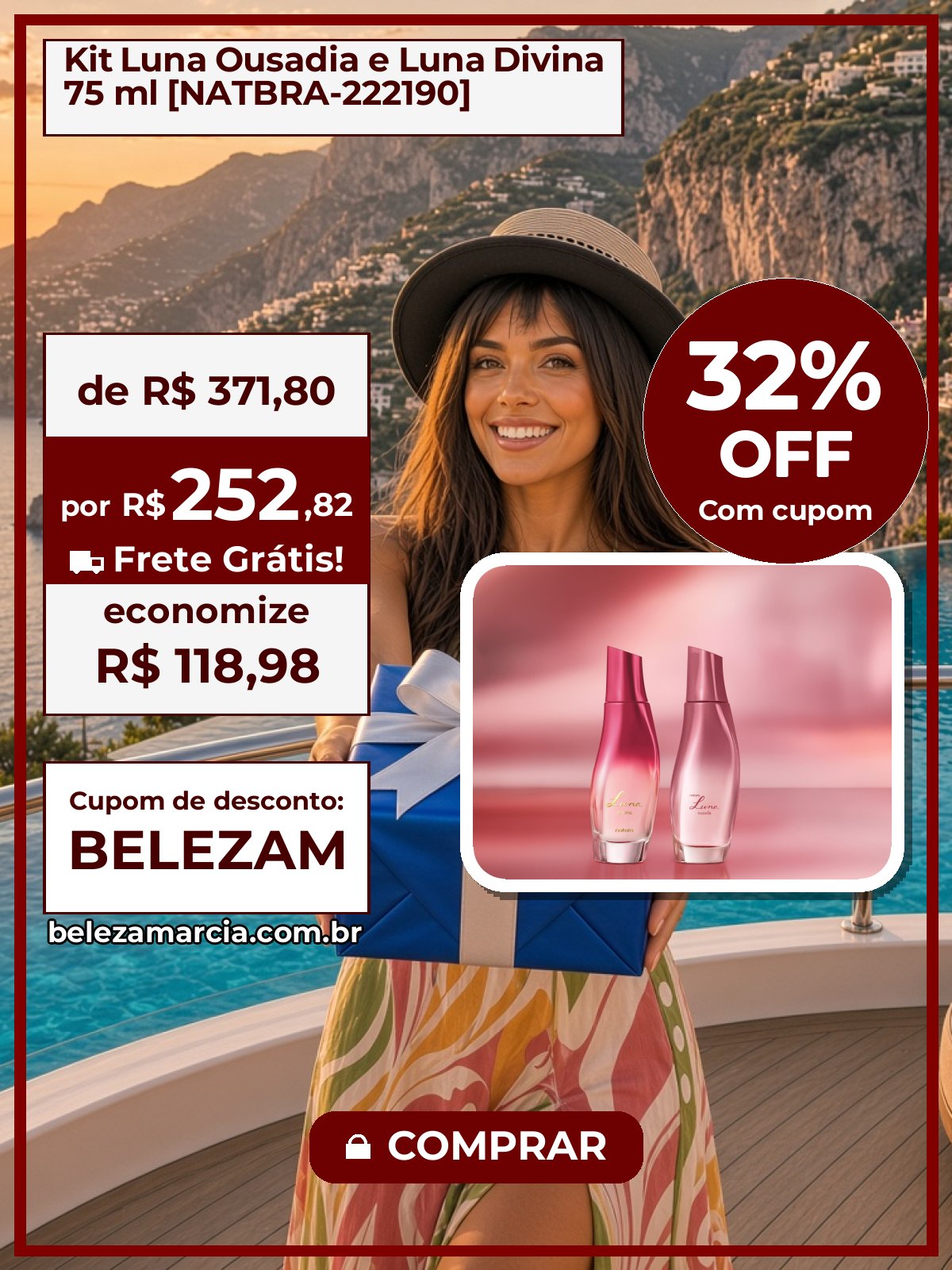 Kit Luna Ousadia e Luna Divina 75 ml [NATBRA-222190]
