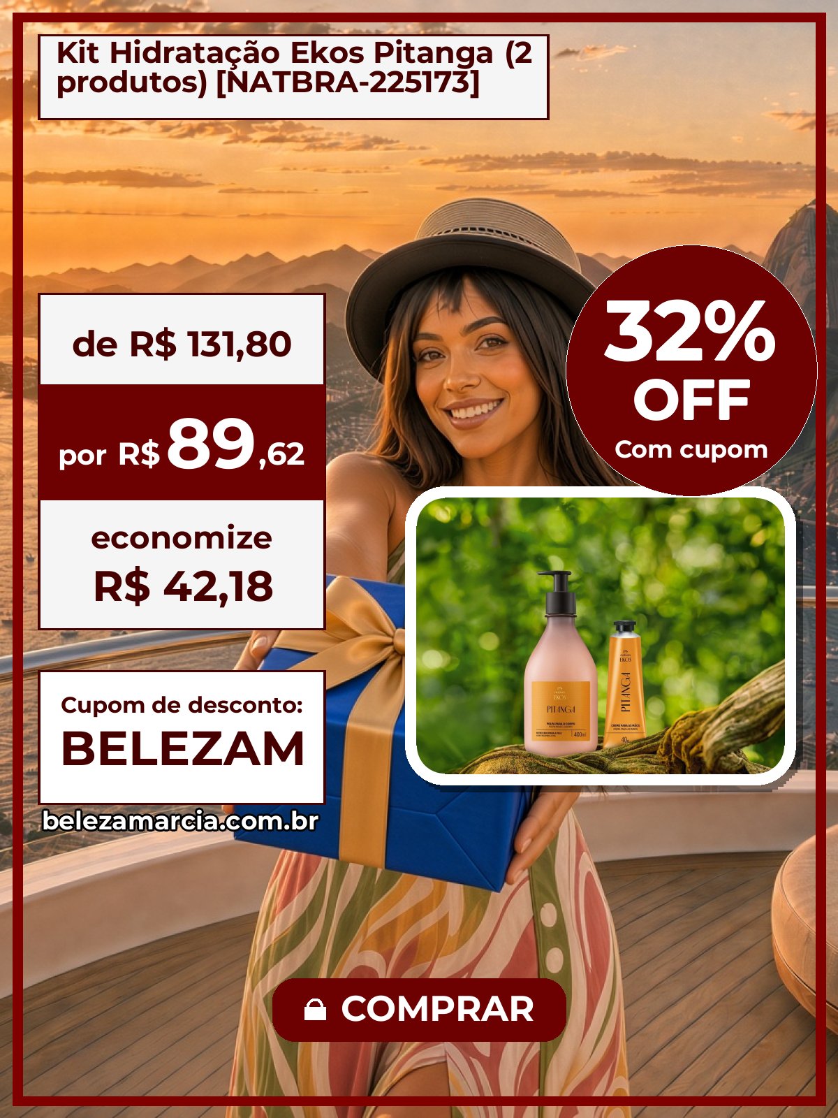 Kit Hidratação Ekos Pitanga (2 produtos) [NATBRA-225173]