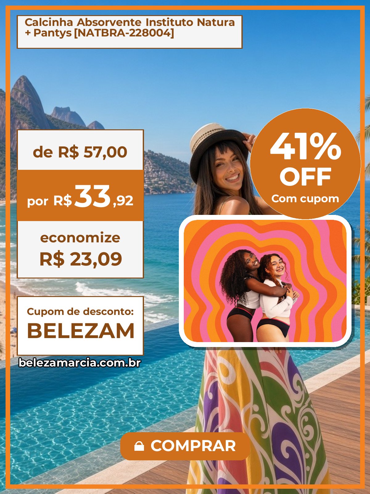 Calcinha Absorvente Instituto Natura + Pantys [NATBRA-228004]