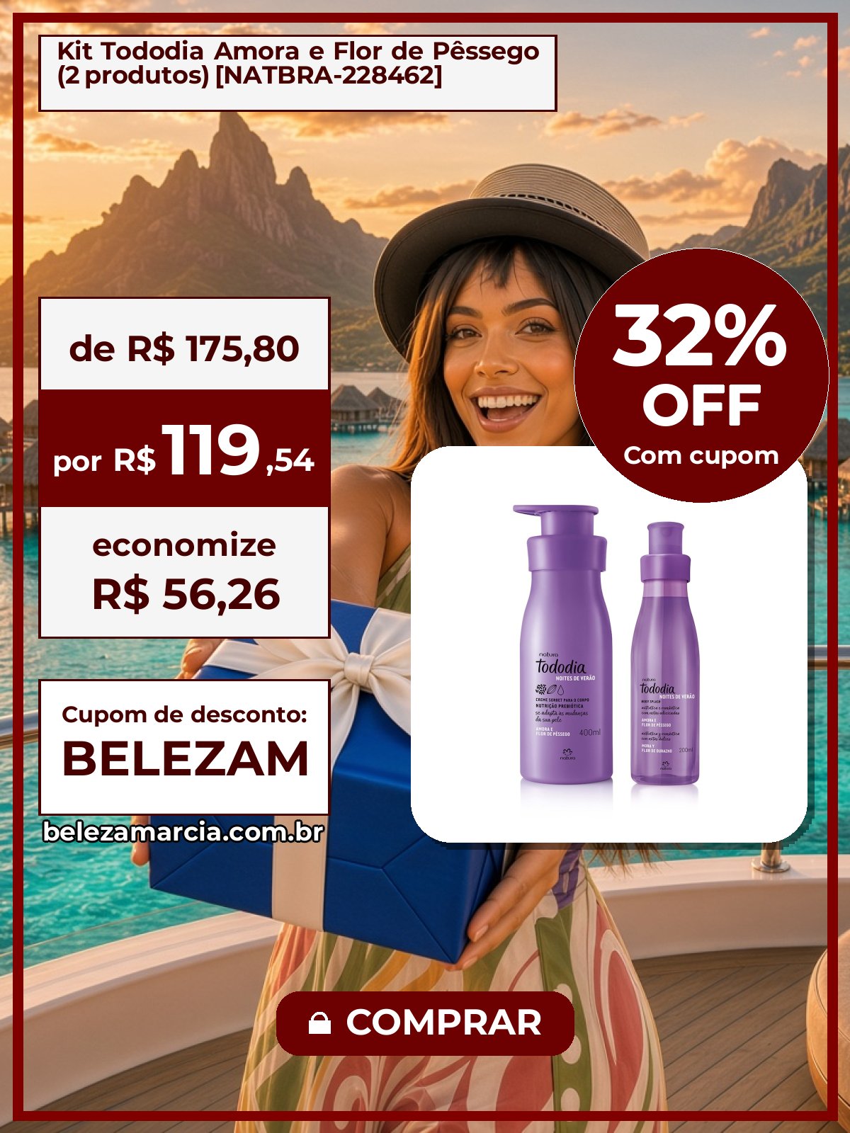 Kit Tododia Amora e Flor de Pêssego (2 produtos) [NATBRA-228462]