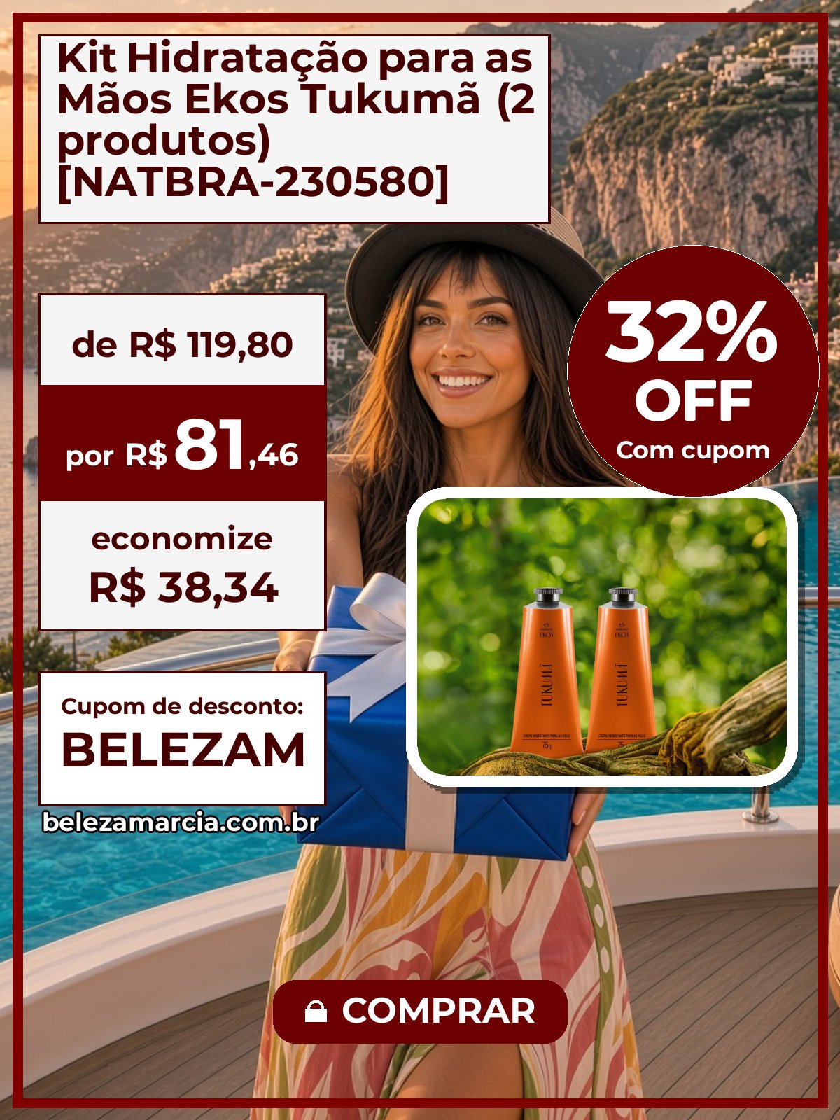 Kit Hidratação para as Mãos Ekos Tukumã (2 produtos) [NATBRA-230580]