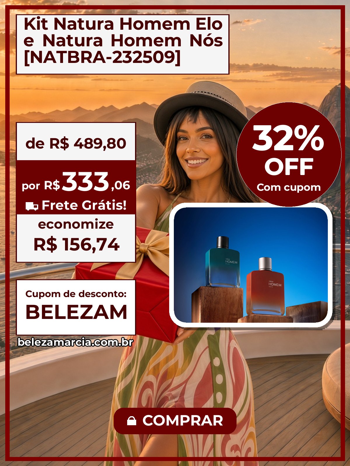 Kit Natura Homem Elo e Natura Homem Nós [NATBRA-232509]