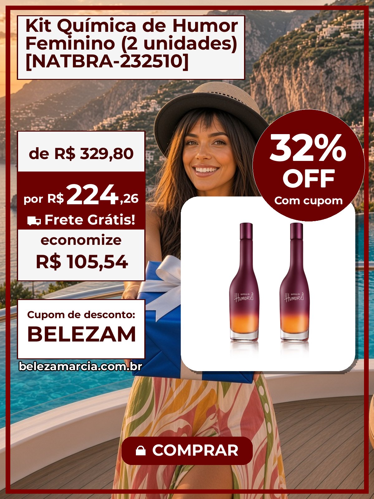 Kit Química de Humor Feminino (2 unidades) [NATBRA-232510]