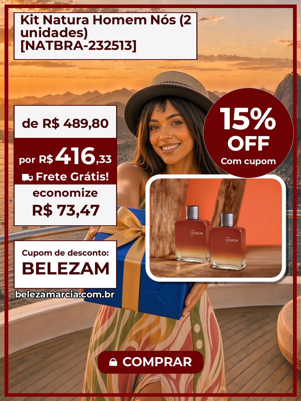 Kit Natura Homem Nós (2 unidades) [NATBRA-232513]