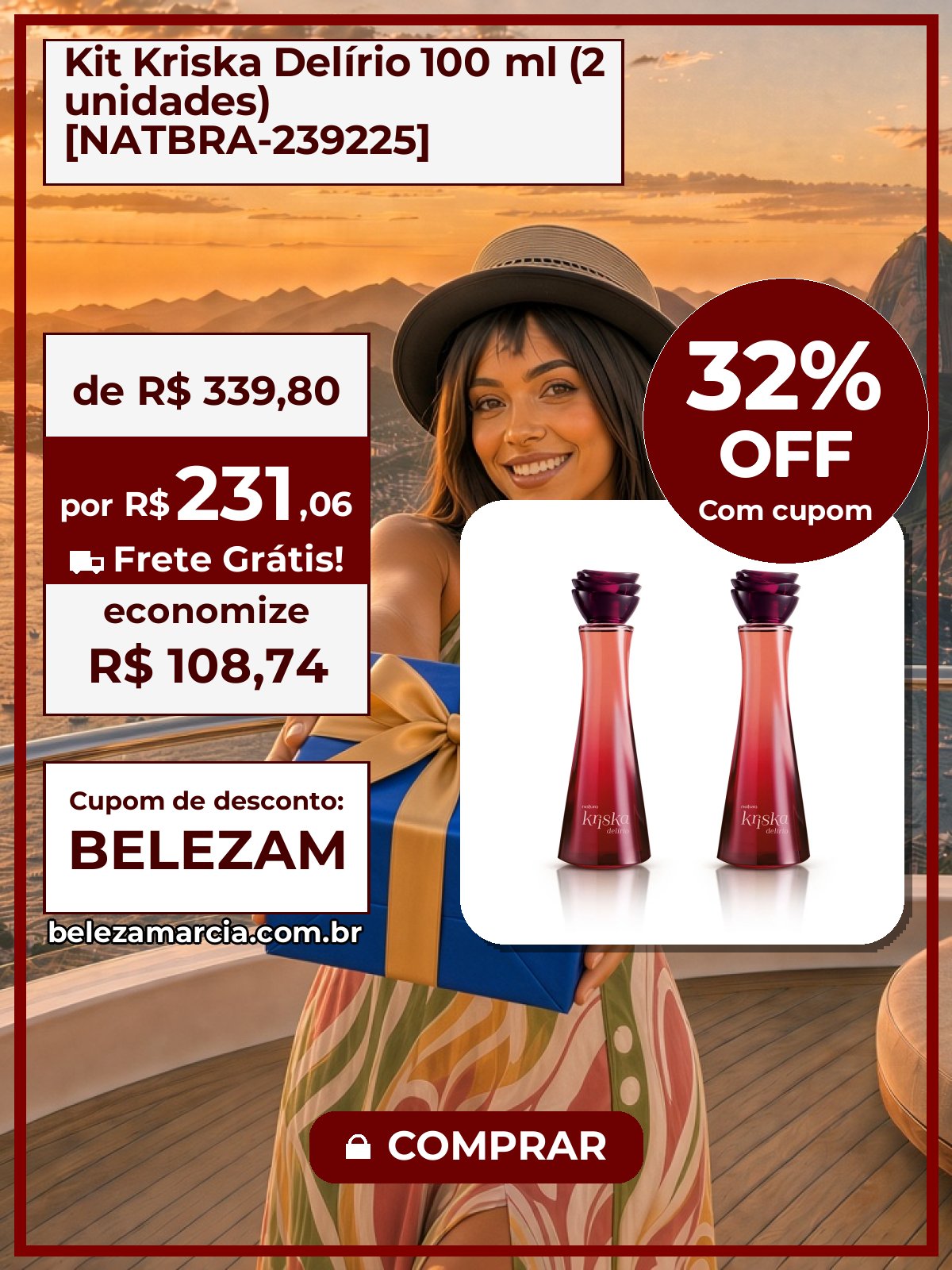 Kit Kriska Delírio 100 ml (2 unidades) [NATBRA-239225]