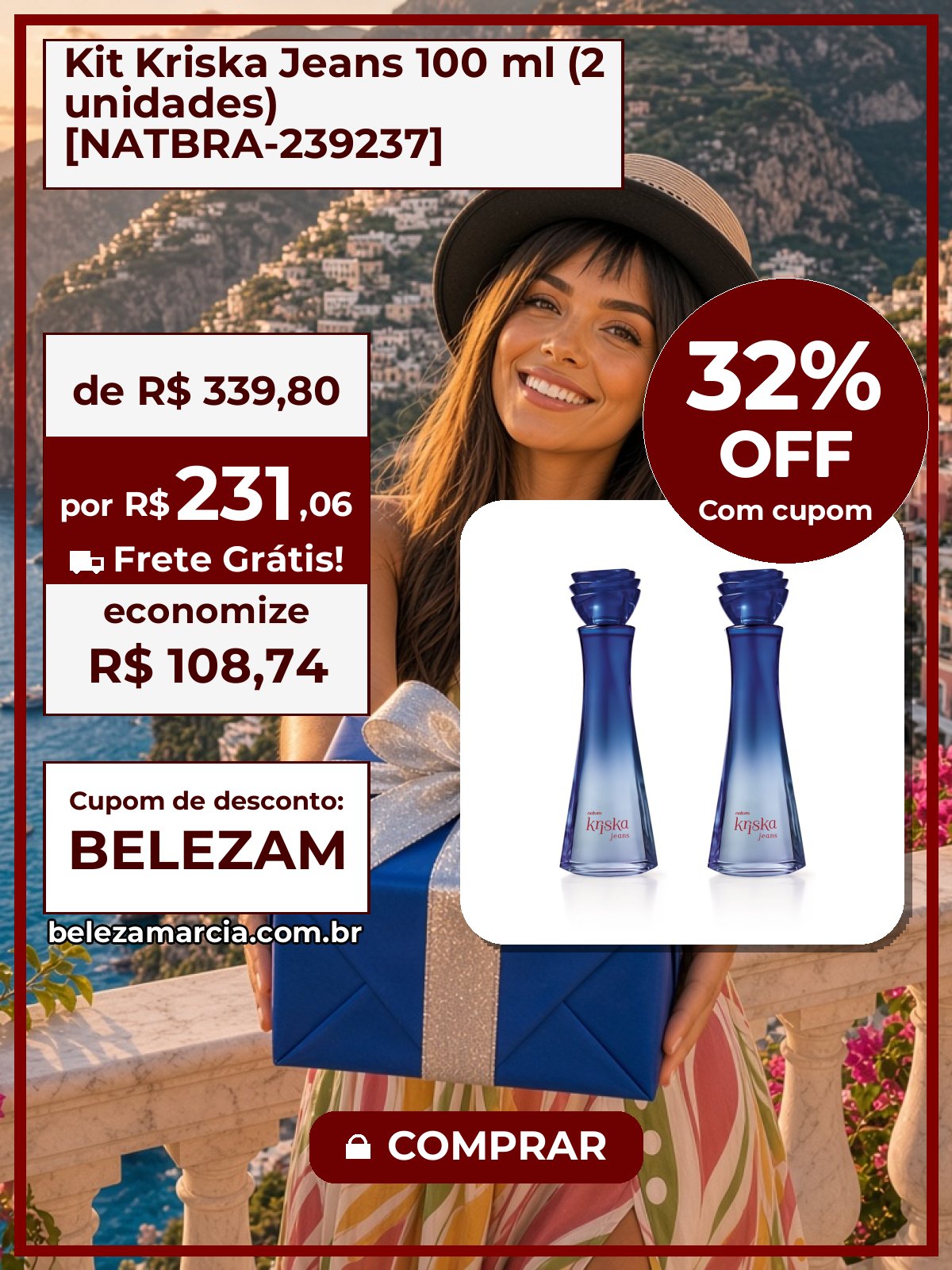 Kit Kriska Jeans 100 ml (2 unidades) [NATBRA-239237]