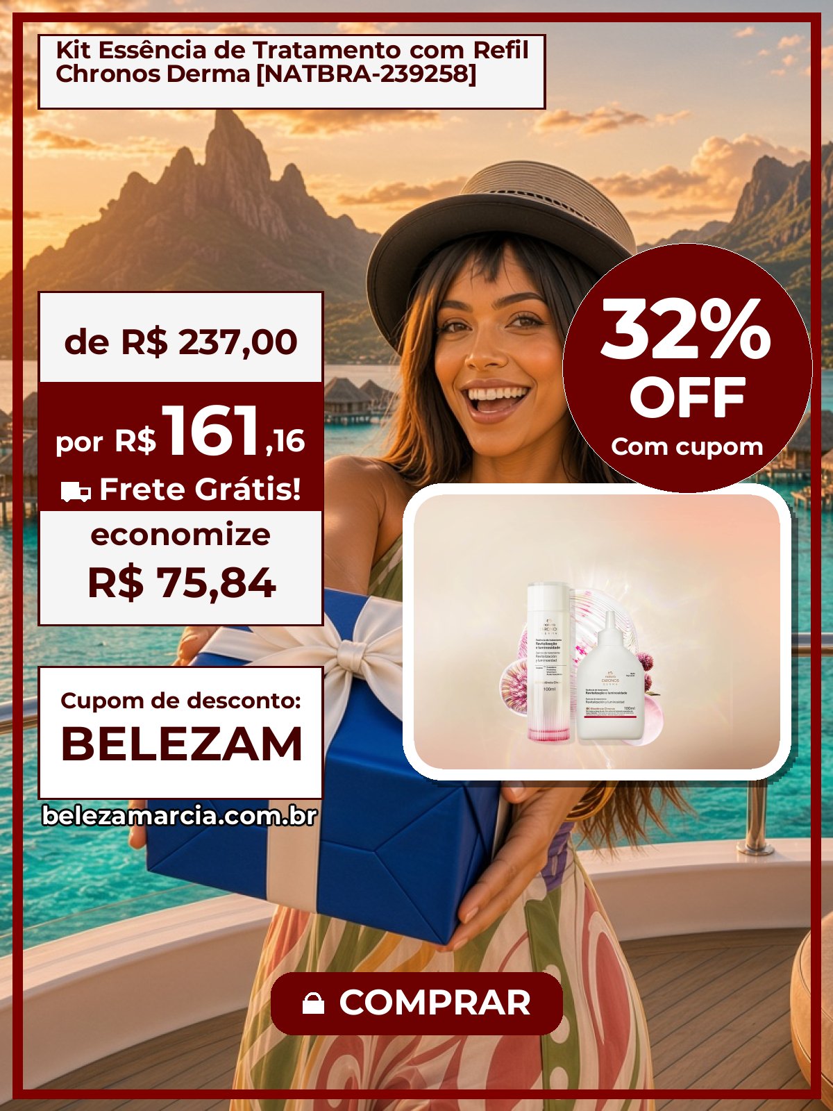 Kit Essência de Tratamento com Refil Chronos Derma [NATBRA-239258]
