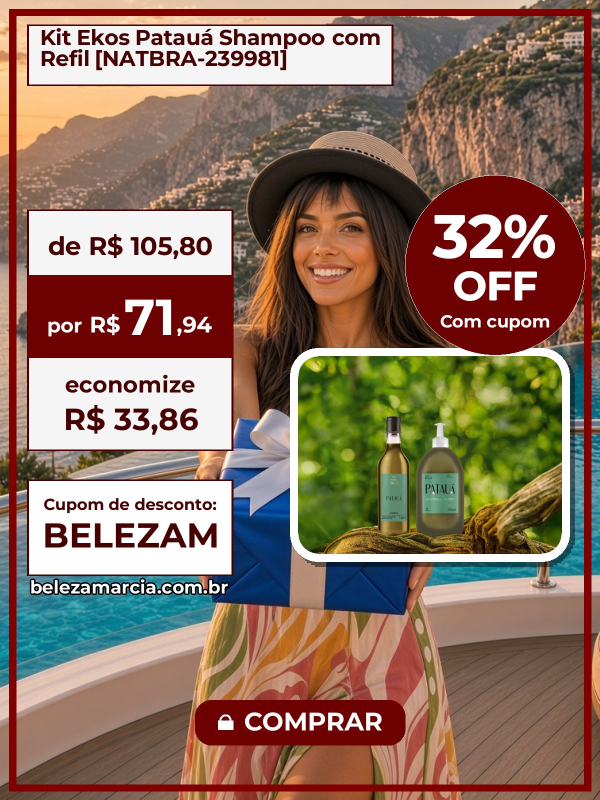 Kit Ekos Patauá Shampoo com Refil [NATBRA-239981]
