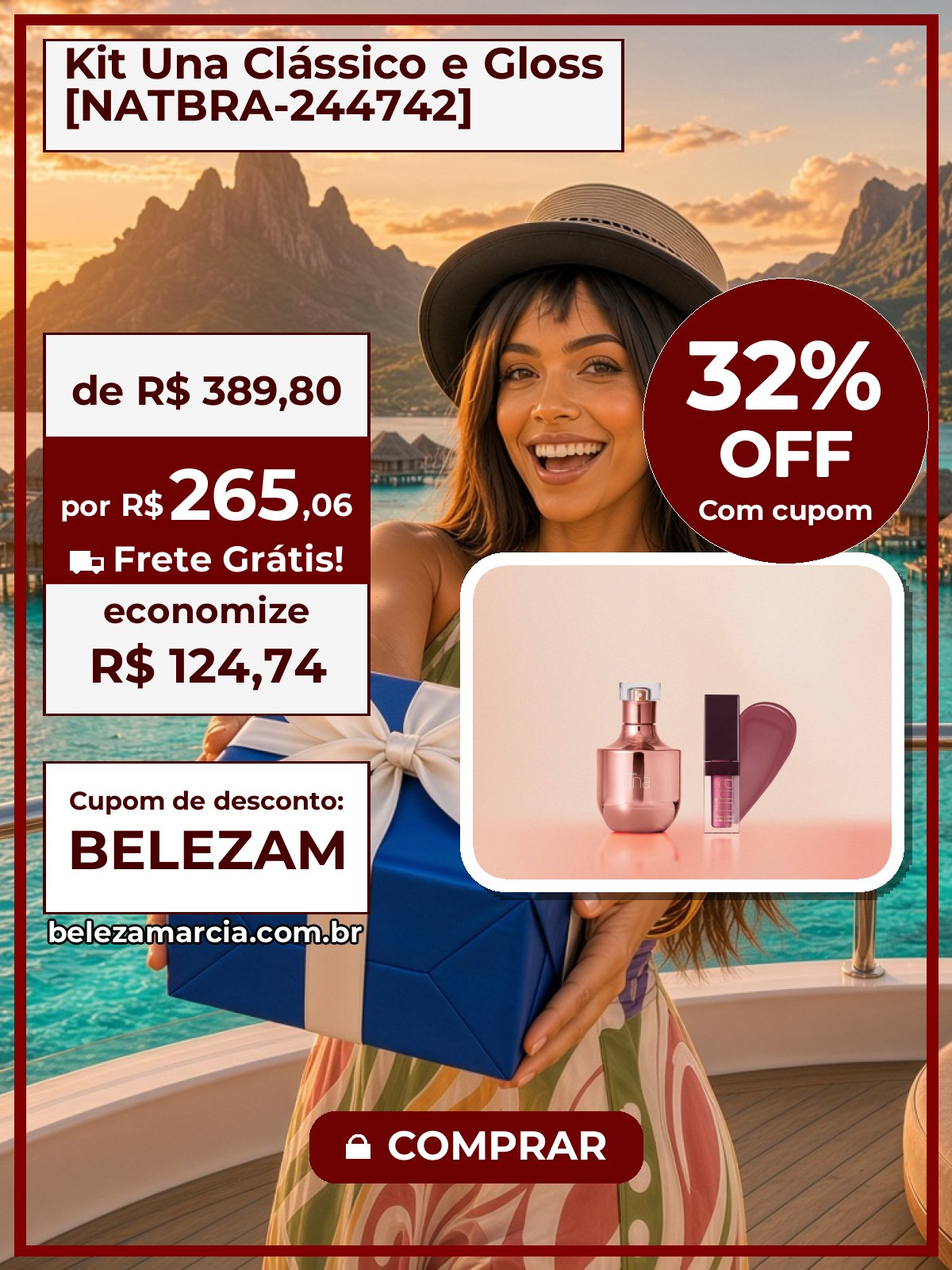 Kit Una Clássico e Gloss [NATBRA-244742]