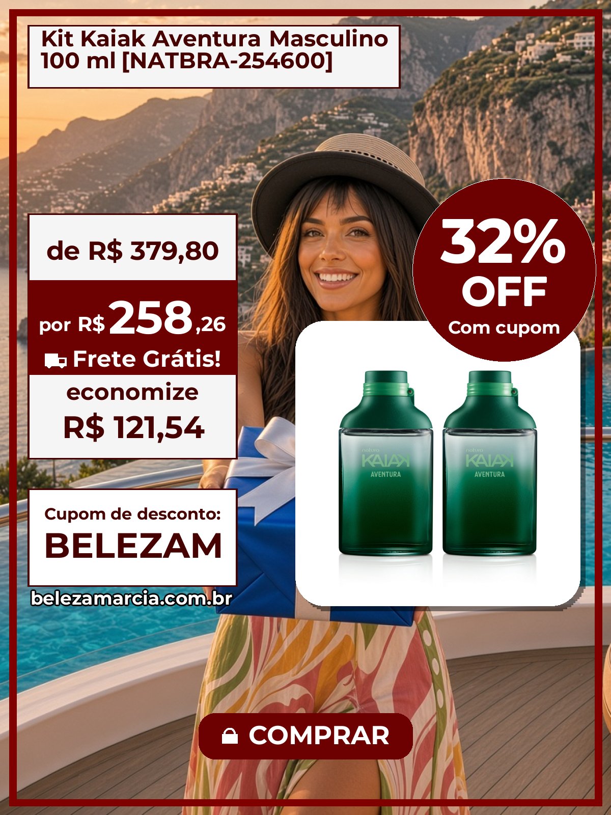 Kit Kaiak Aventura Masculino 100 ml [NATBRA-254600]
