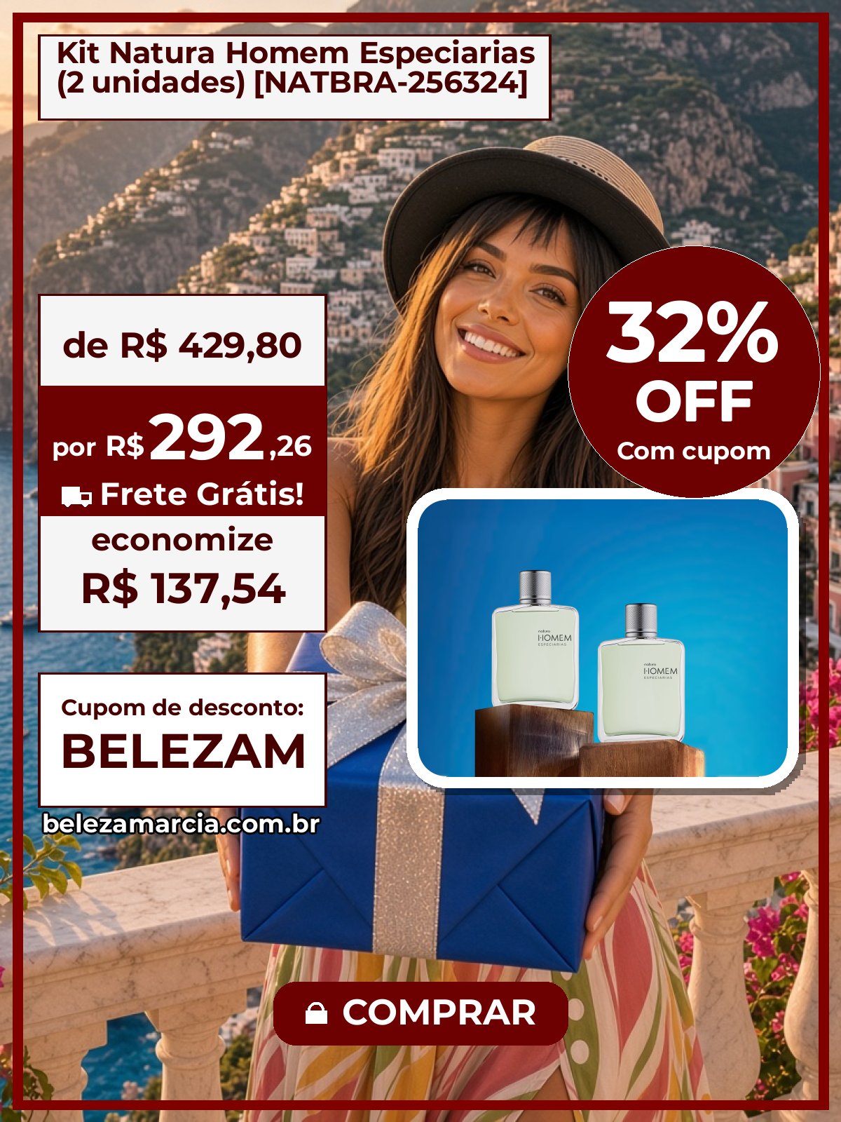 Kit Natura Homem Especiarias (2 unidades) [NATBRA-256324]