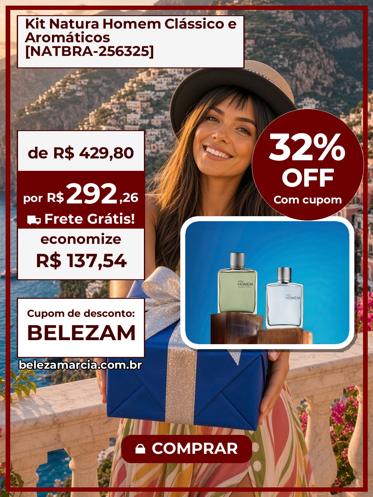 Kit Natura Homem Clássico e Aromáticos [NATBRA-256325]