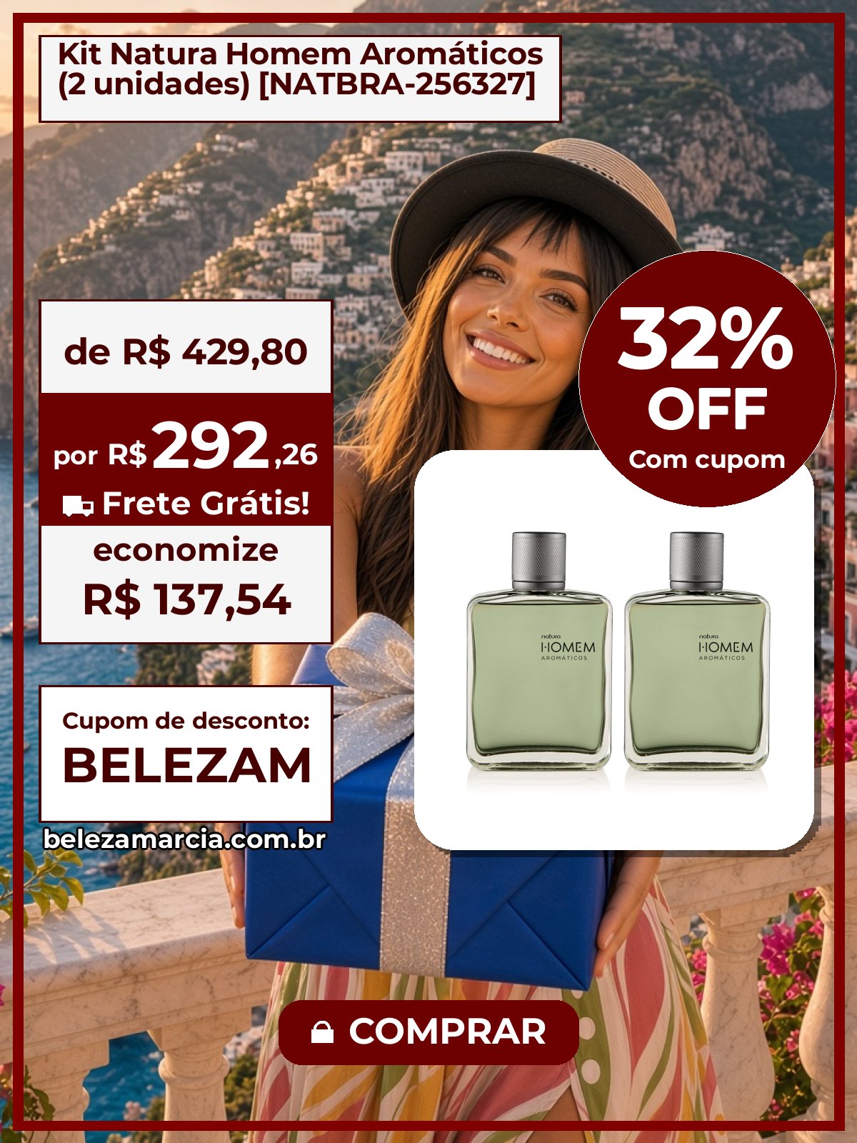 Kit Natura Homem Aromáticos (2 unidades) [NATBRA-256327]