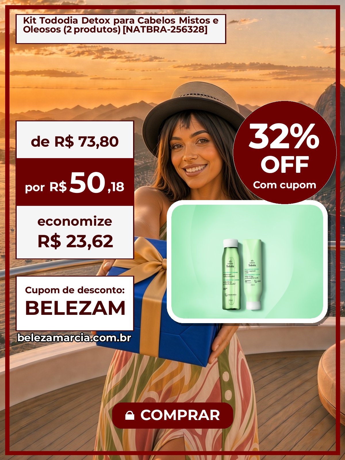 Kit Tododia Detox para Cabelos Mistos e Oleosos (2 produtos) [NATBRA-256328]
