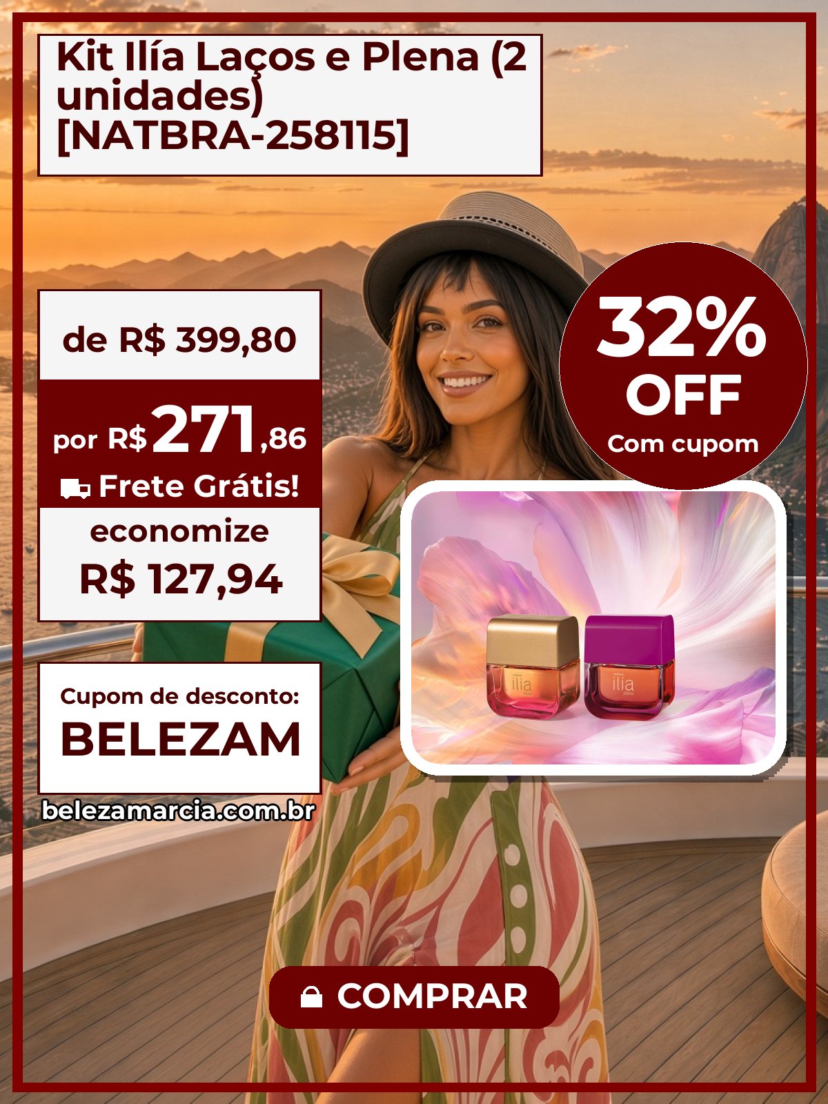 Kit Ilía Laços e Plena (2 unidades) [NATBRA-258115]
