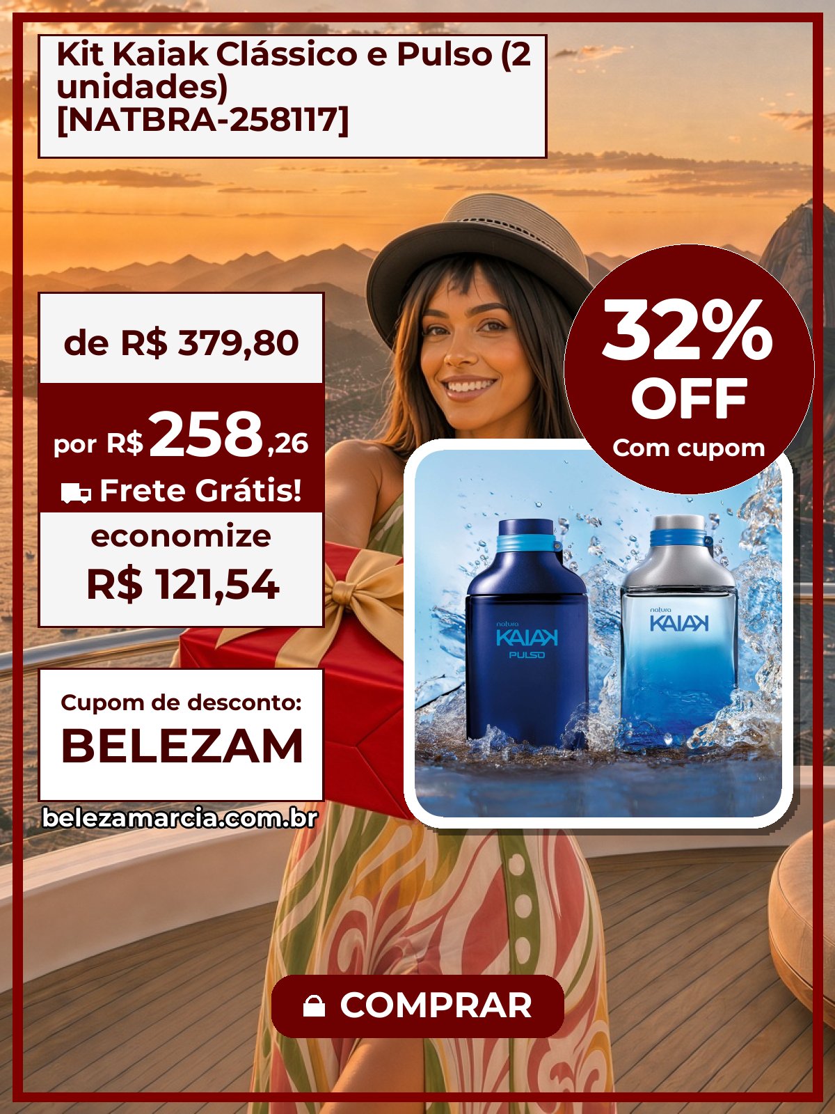 Kit Kaiak Clássico e Pulso (2 unidades) [NATBRA-258117]