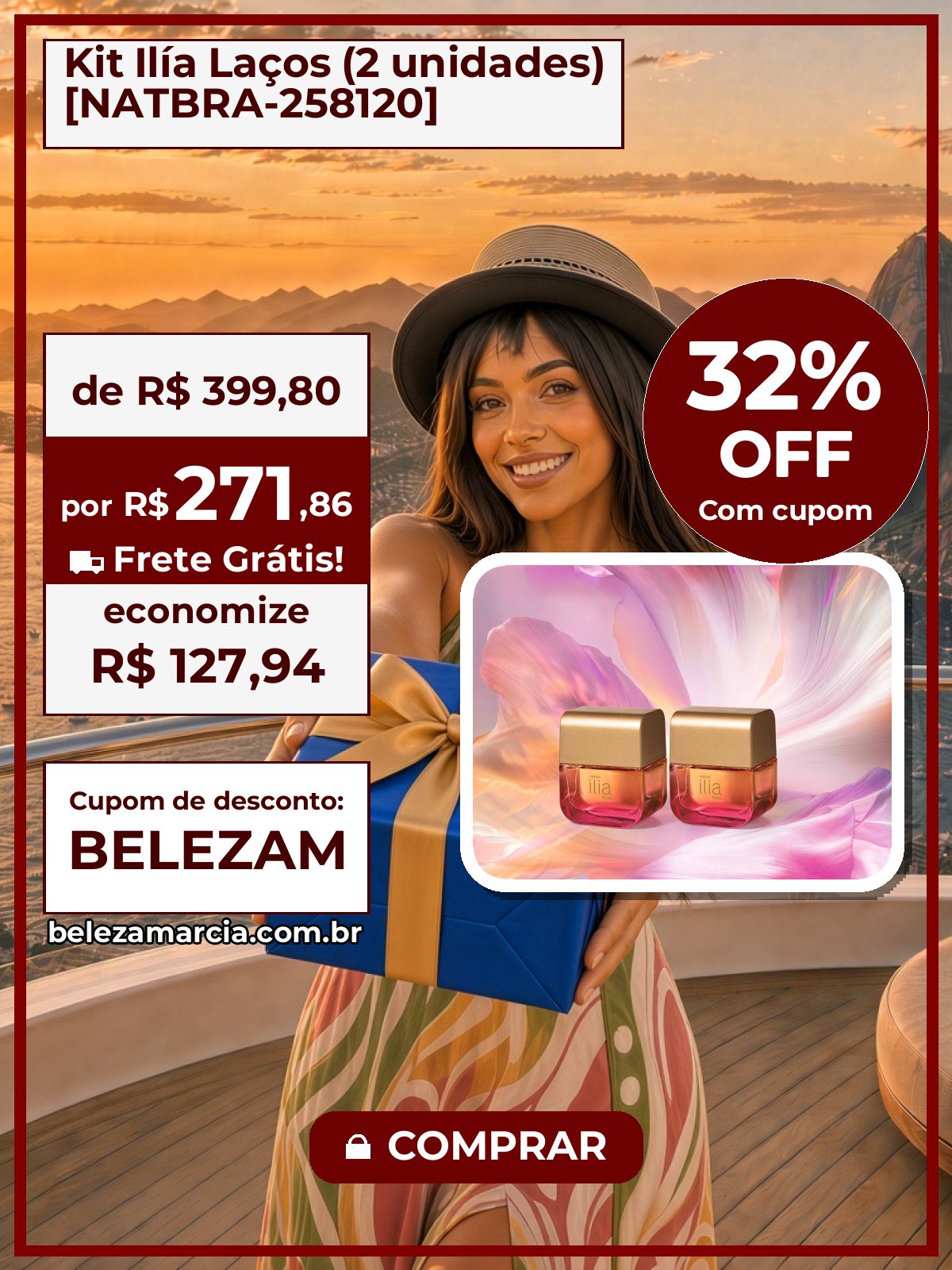 Kit Ilía Laços (2 unidades) [NATBRA-258120]