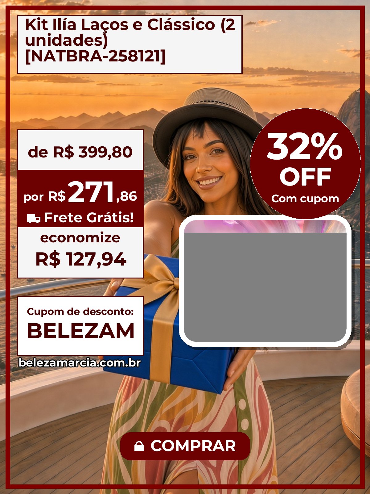 Kit Ilía Laços e Clássico (2 unidades) [NATBRA-258121]