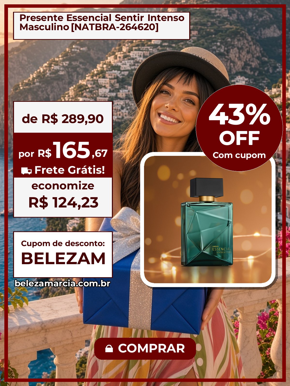 Presente Essencial Sentir Intenso Masculino [NATBRA-264620]