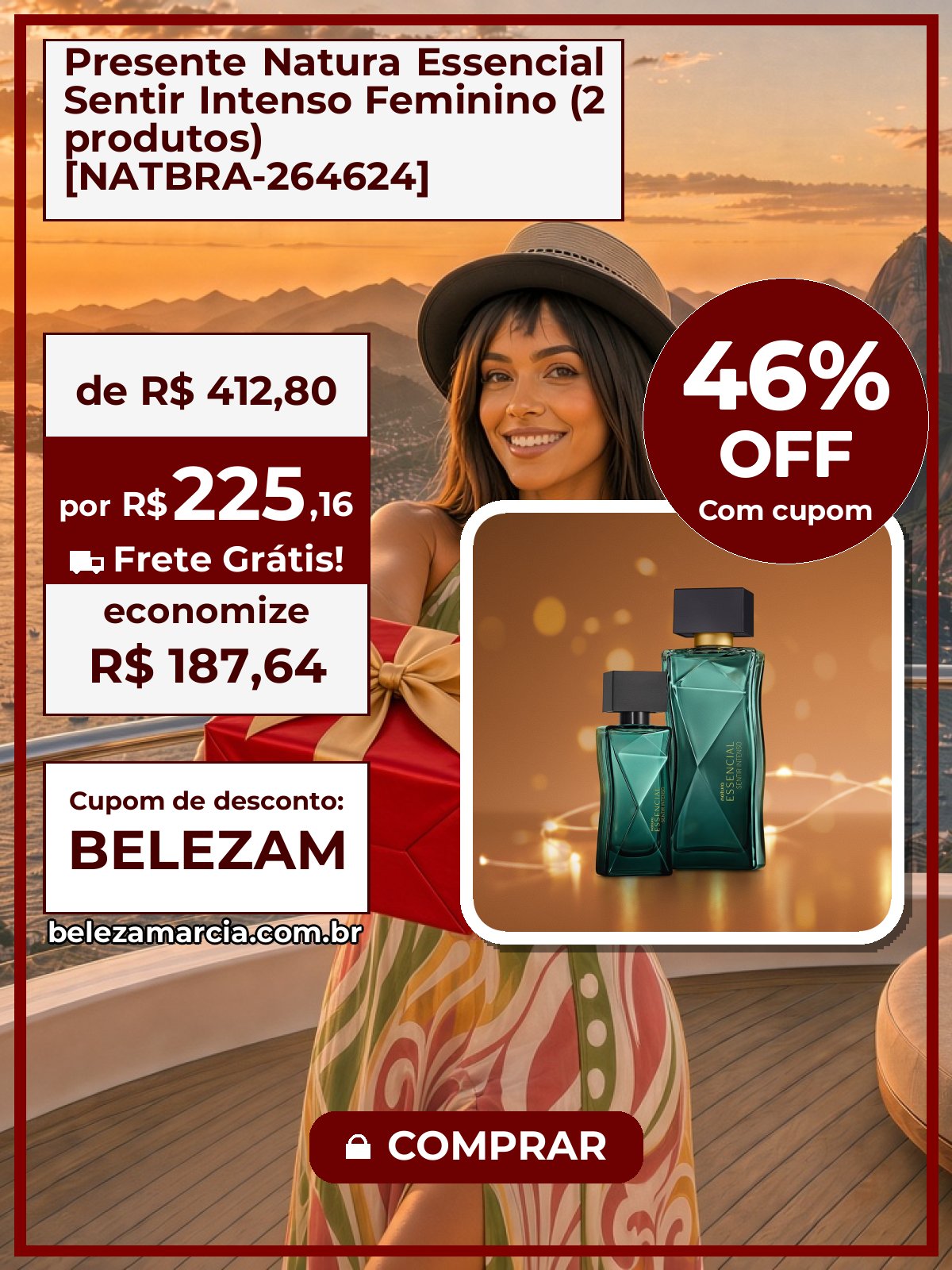 Presente Natura Essencial Sentir Intenso Feminino (2 produtos) [NATBRA-264624]