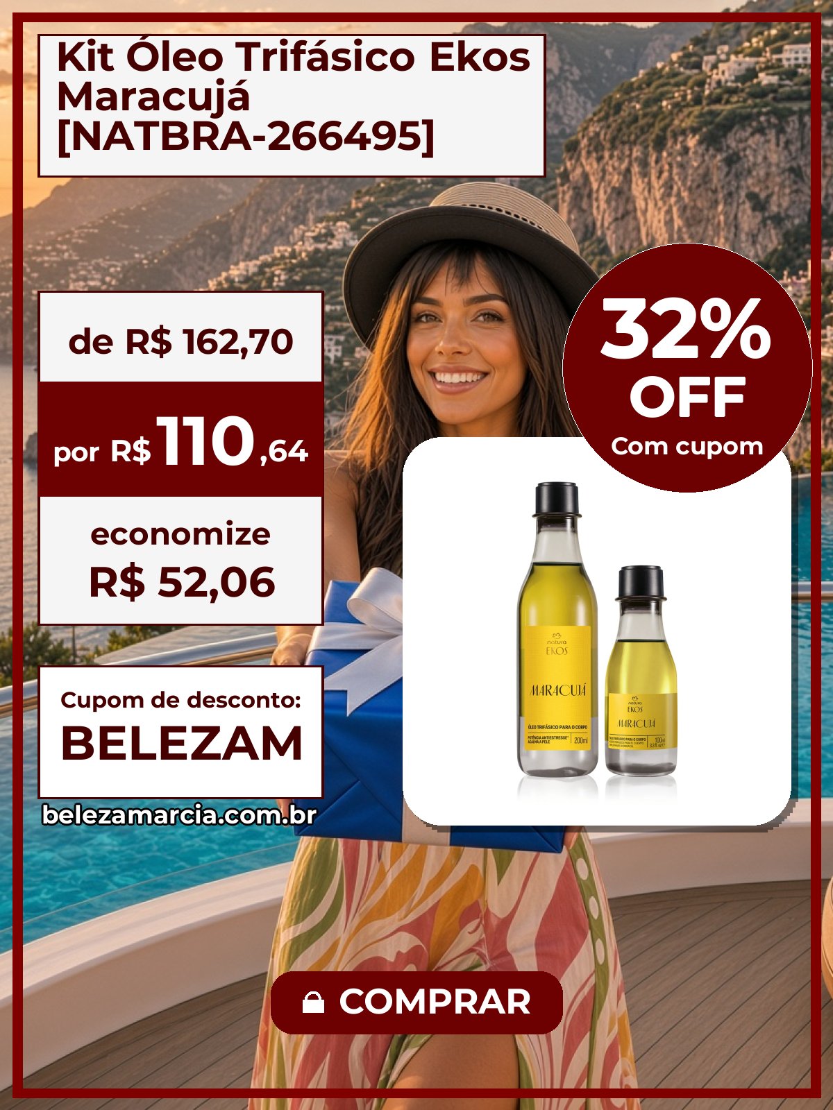 Kit Óleo Trifásico Ekos Maracujá [NATBRA-266495]