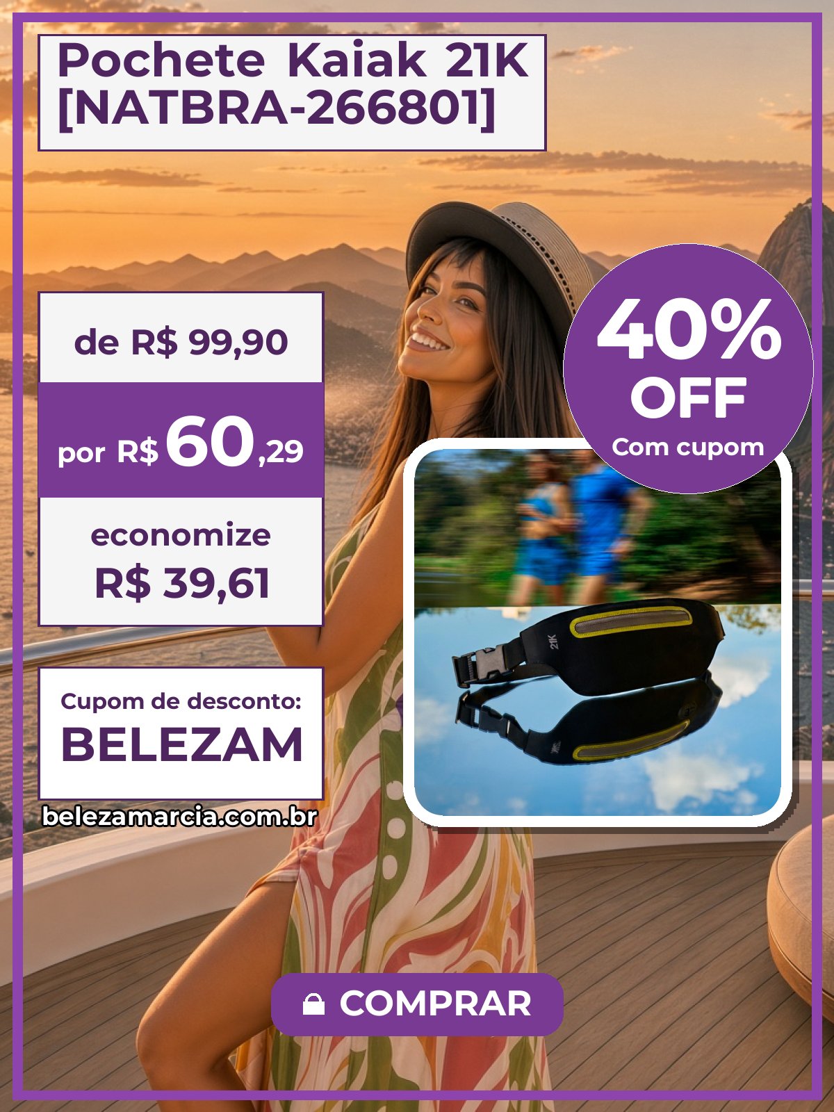 Pochete Kaiak 21K [NATBRA-266801]