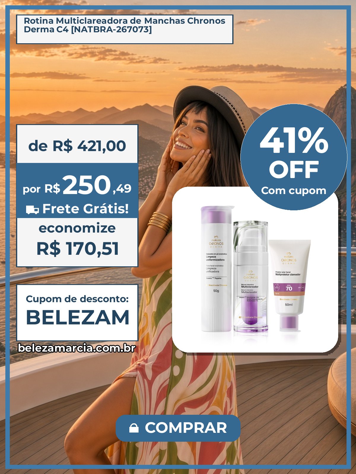 Rotina Multiclareadora de Manchas Chronos Derma C4 [NATBRA-267073]