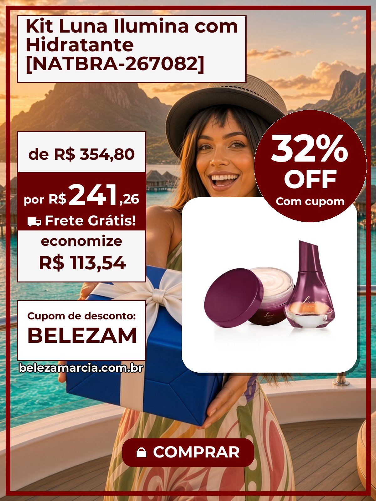 Kit Luna Ilumina com Hidratante [NATBRA-267082]