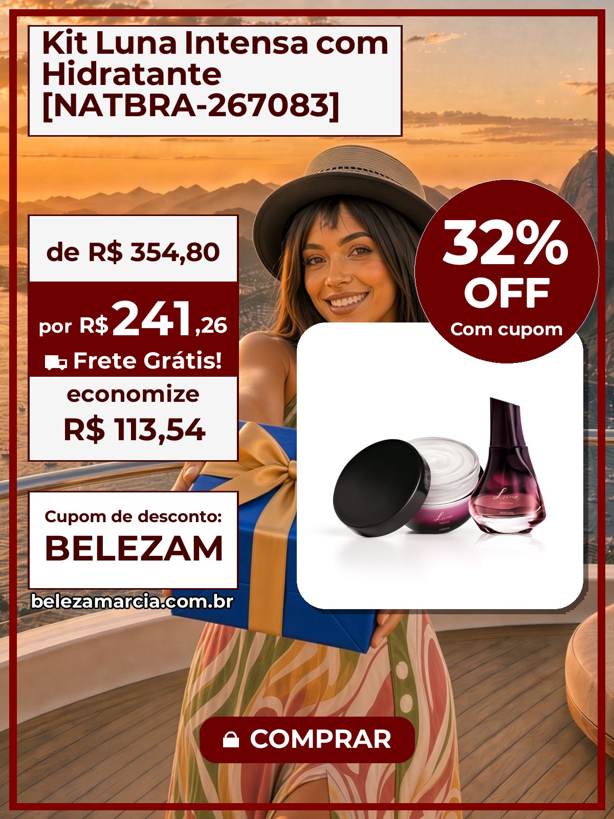 Kit Luna Intensa com Hidratante [NATBRA-267083]