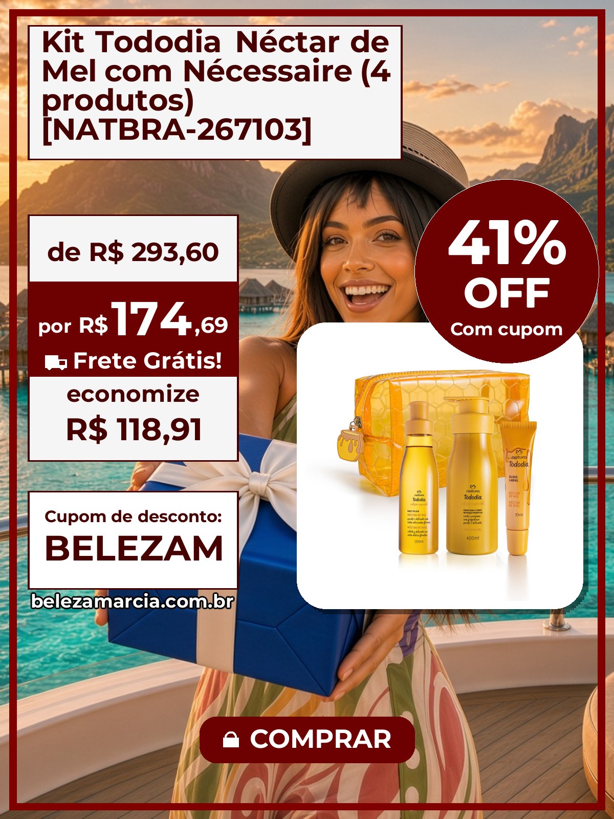 Kit Tododia Néctar de Mel com Nécessaire (4 produtos) [NATBRA-267103]