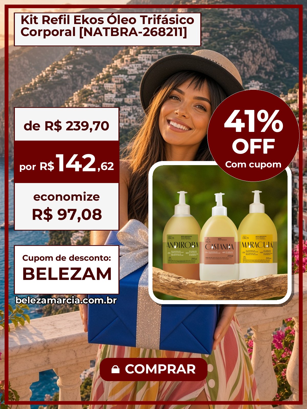 Kit Refil Ekos Óleo Trifásico Corporal [NATBRA-268211]