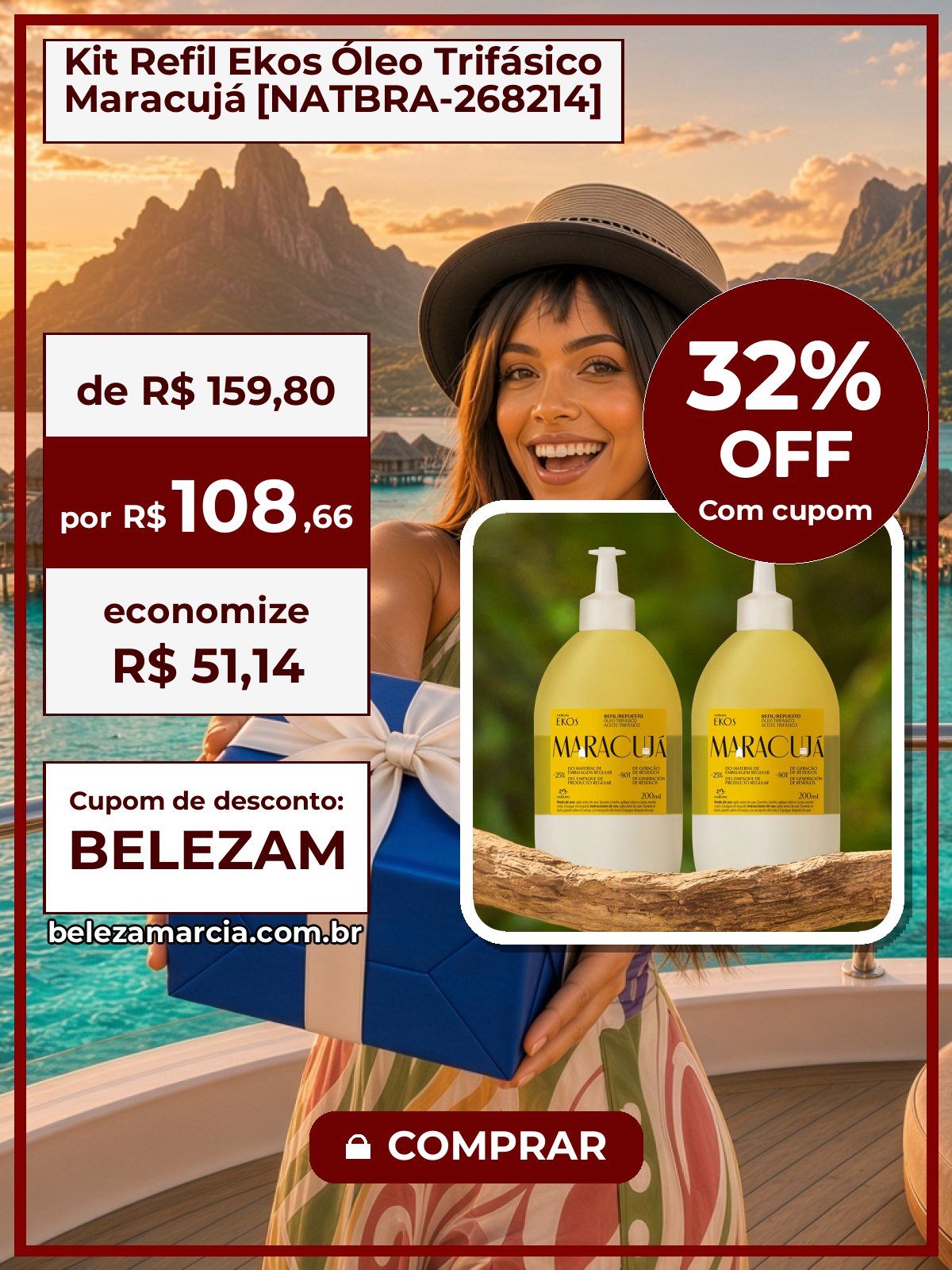 Kit Refil Ekos Óleo Trifásico Maracujá [NATBRA-268214]