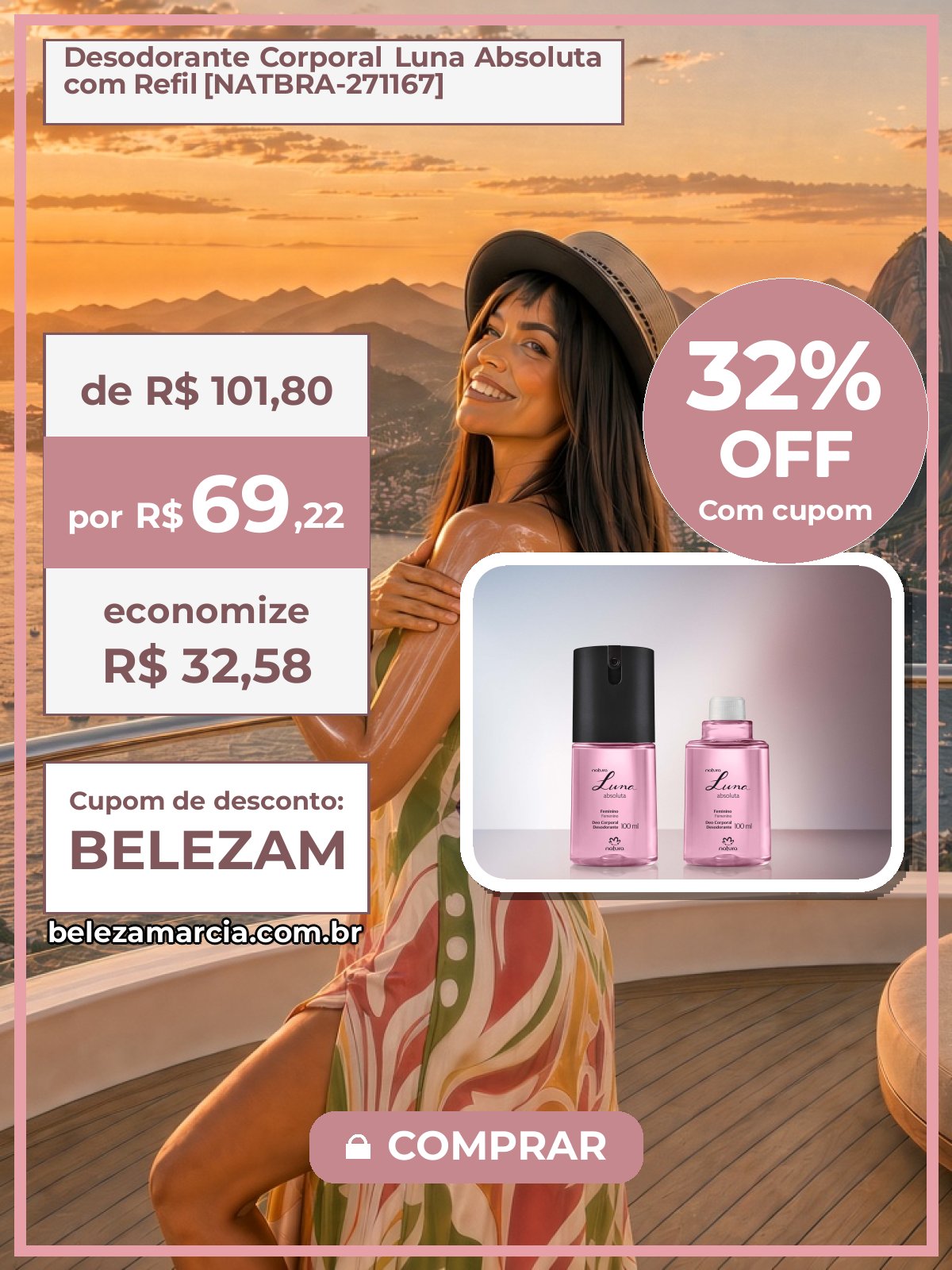 Desodorante Corporal Luna Absoluta com Refil [NATBRA-271167]