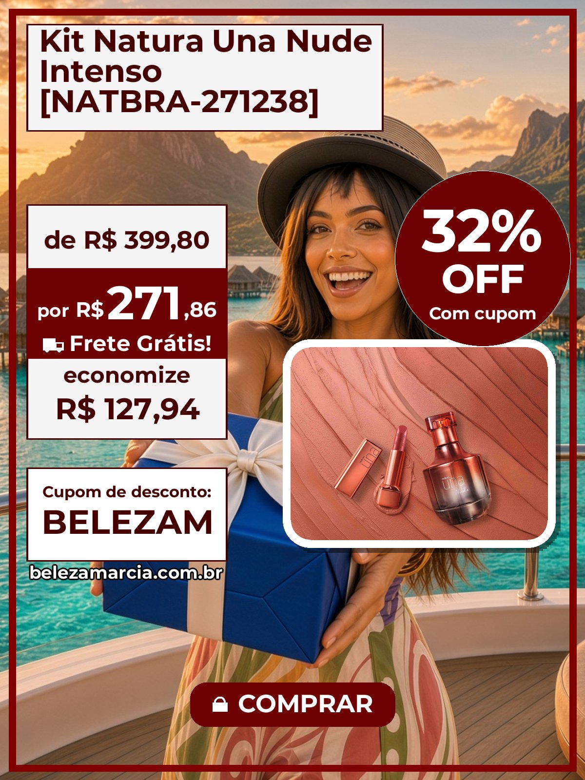 Kit Natura Una Nude Intenso [NATBRA-271238]