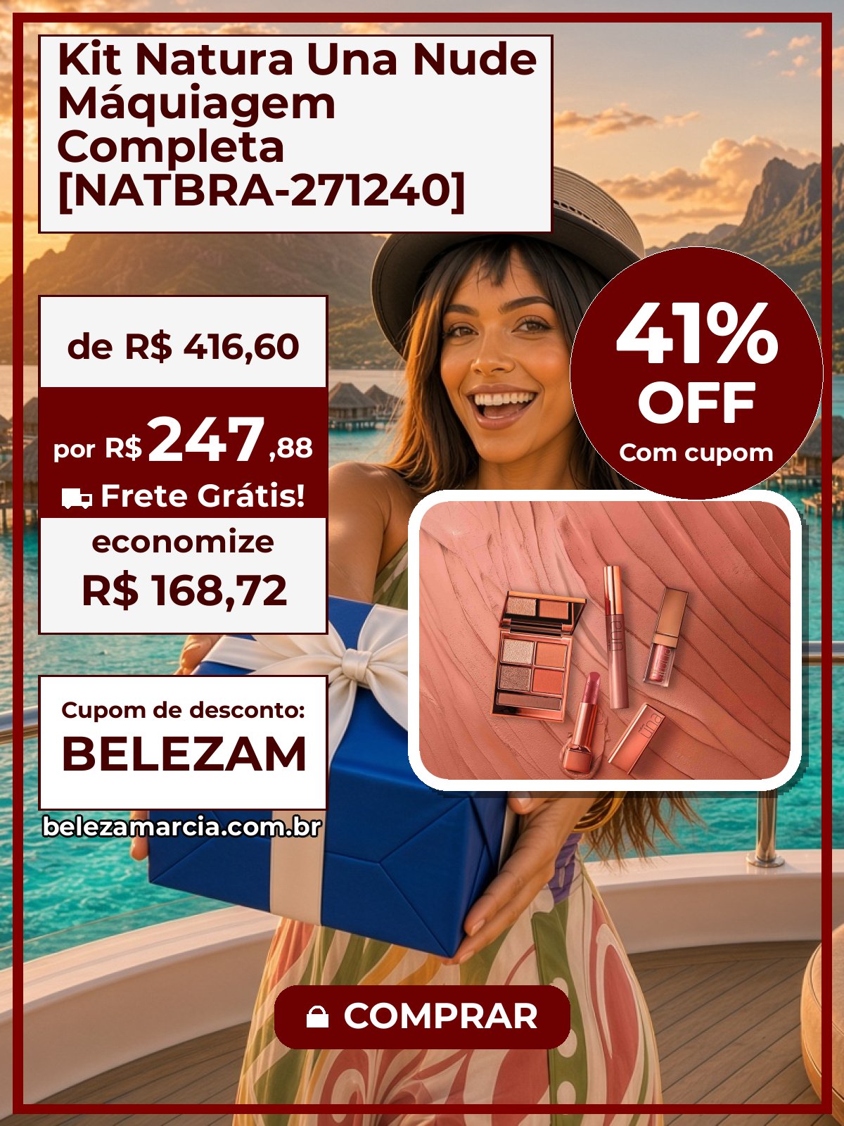 Kit Natura Una Nude Máquiagem Completa [NATBRA-271240]