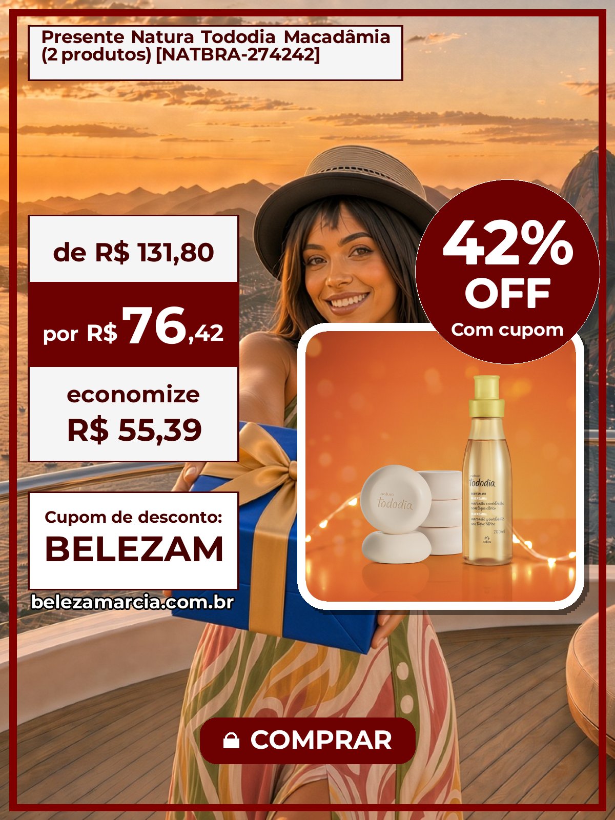 Presente Natura Tododia Macadâmia (2 produtos) [NATBRA-274242]
