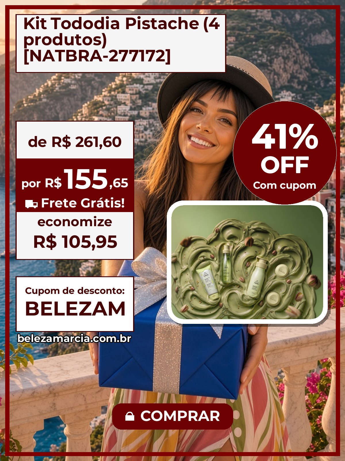 Kit Tododia Pistache (4 produtos) [NATBRA-277172]