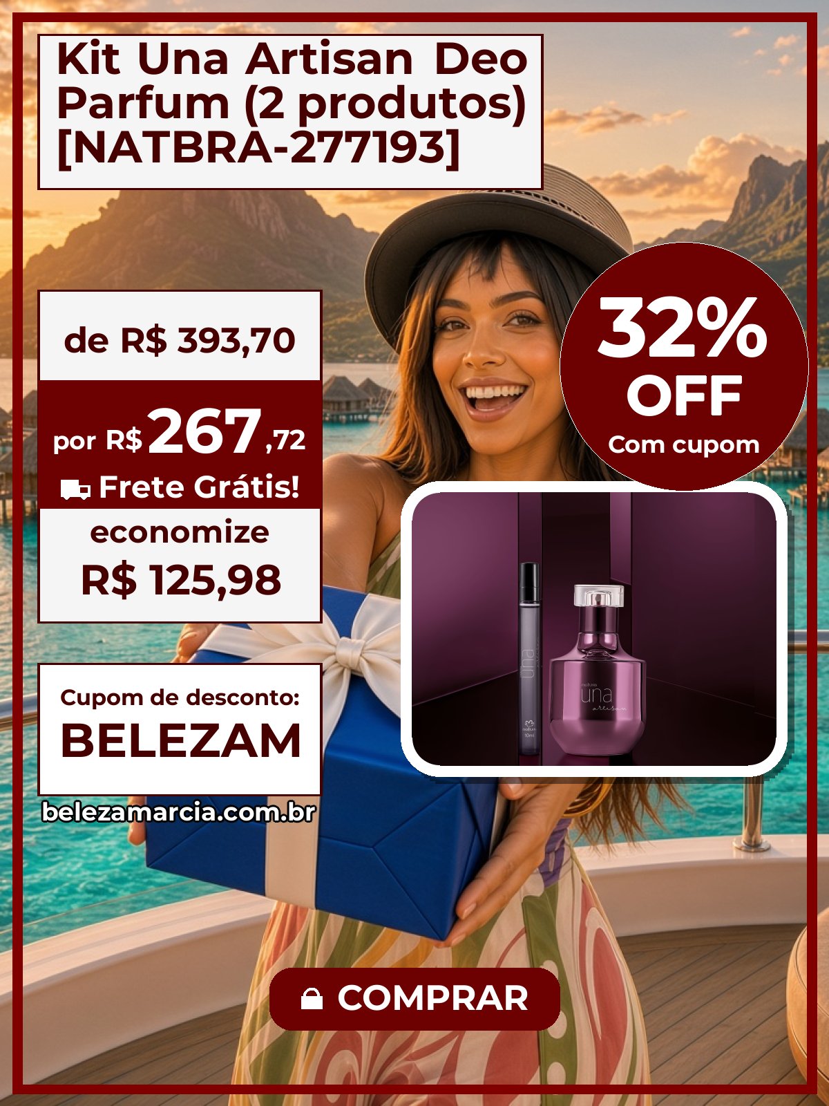 Kit Una Artisan Deo Parfum (2 produtos) [NATBRA-277193]