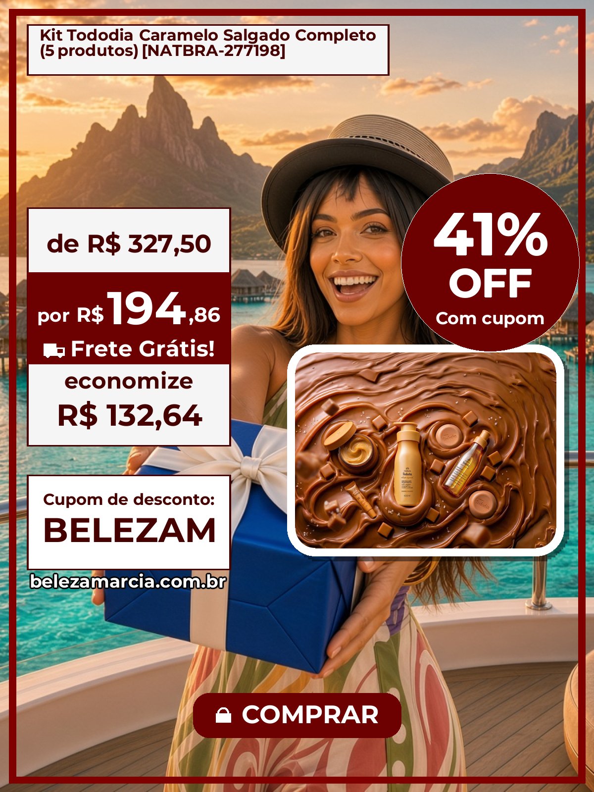 Kit Tododia Caramelo Salgado Completo (5 produtos) [NATBRA-277198]